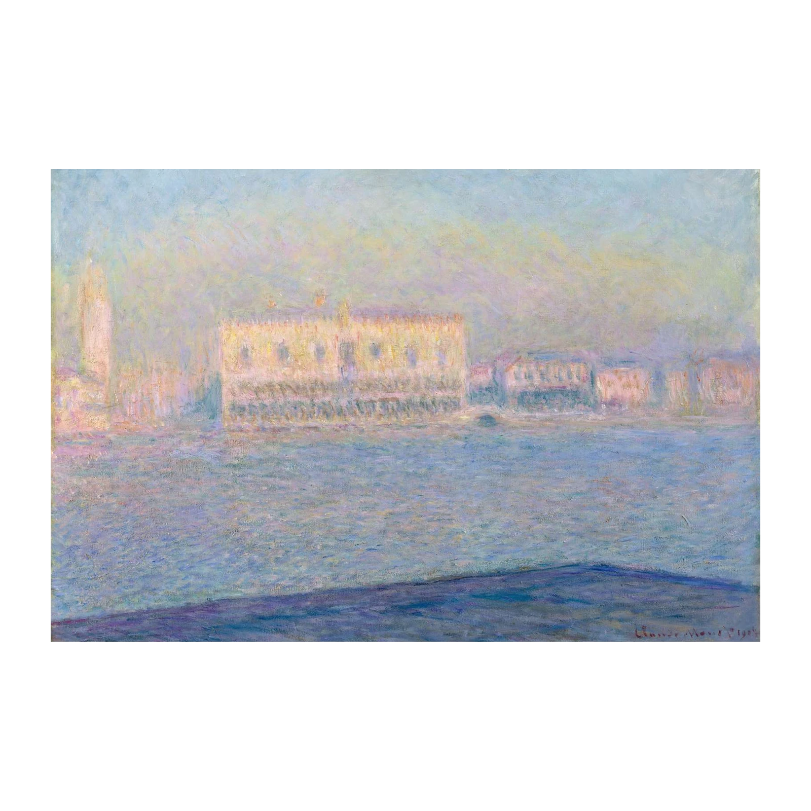 Impressionist Venice Canal Light Wall Art
