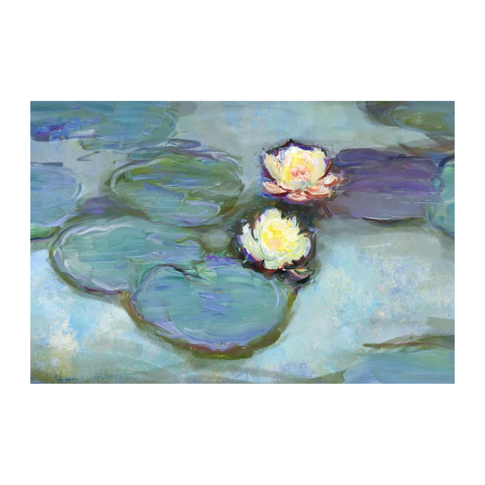 Impressionist Water Lilies Wall Art