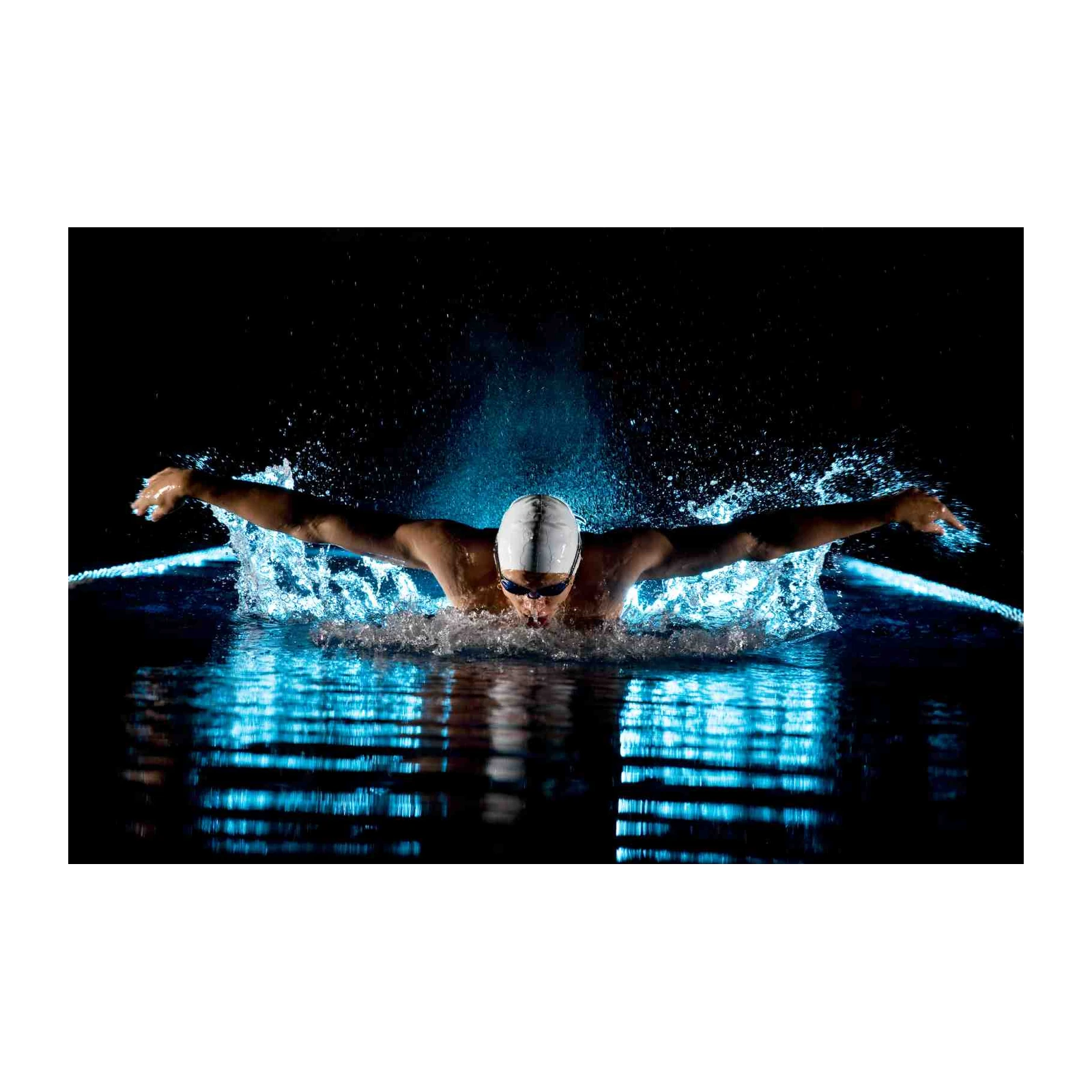 Butterfly Stroke Swimmer Dynamic Splash Wall Art