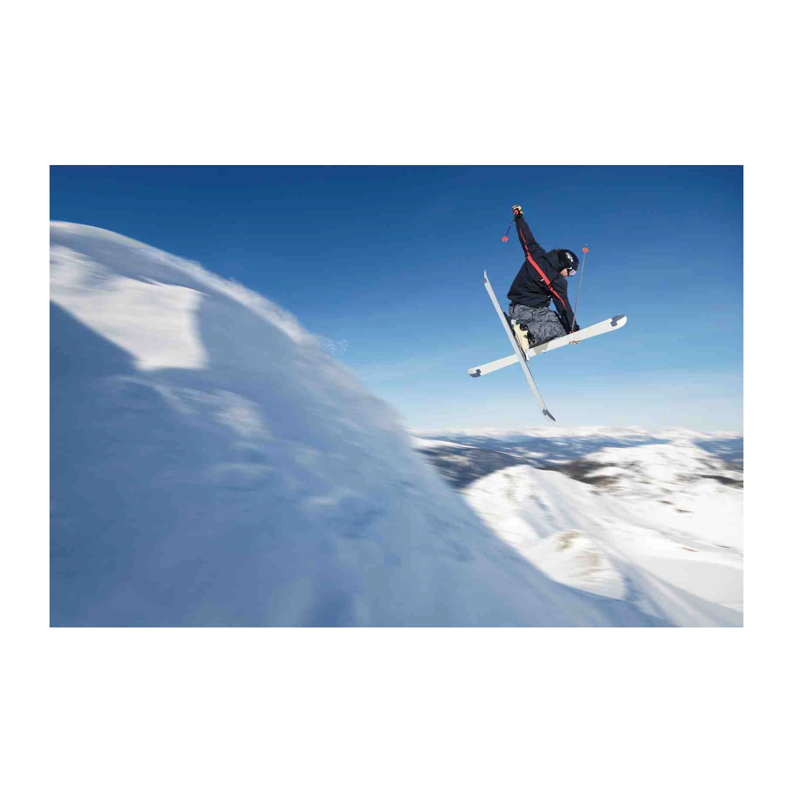 Freeride Skier Mid-Air Jump Wall Art