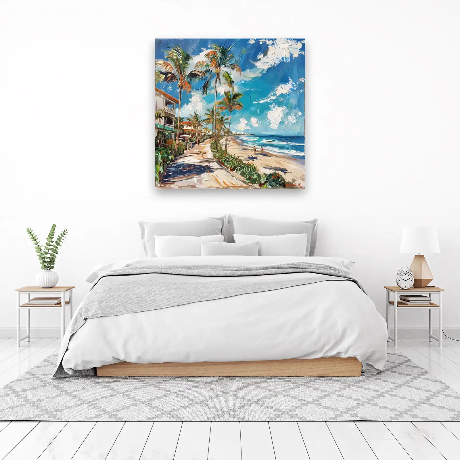 Tropical Beach Palm Path Wall Art
