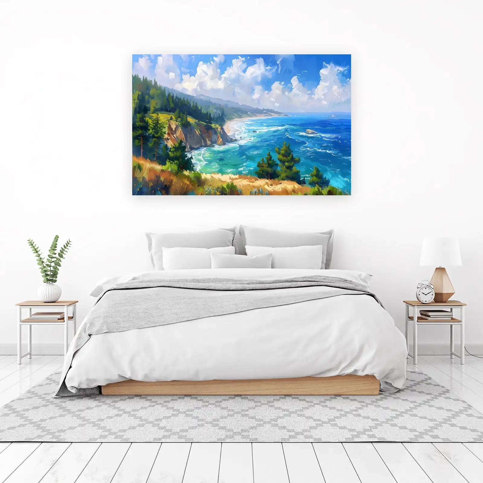 Coastal Serenity Ocean Landscape Wall Art