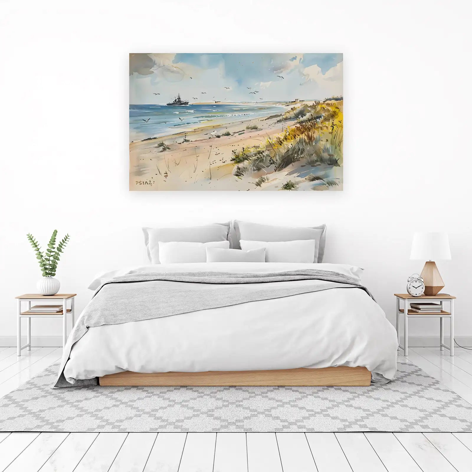 Seascape Warrior Naval Ship Wall Art