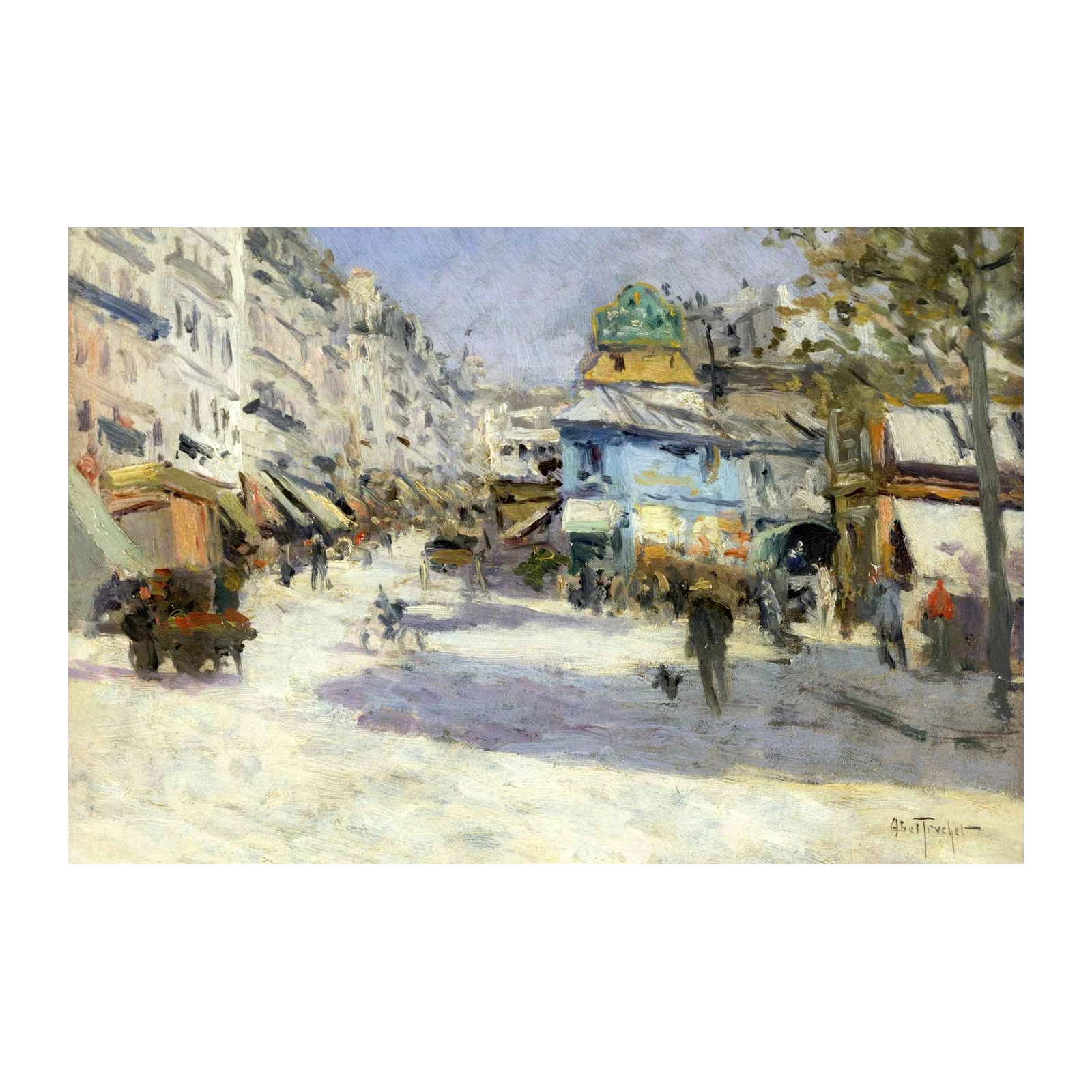 Impressionist Street Scene Paris Wall Art