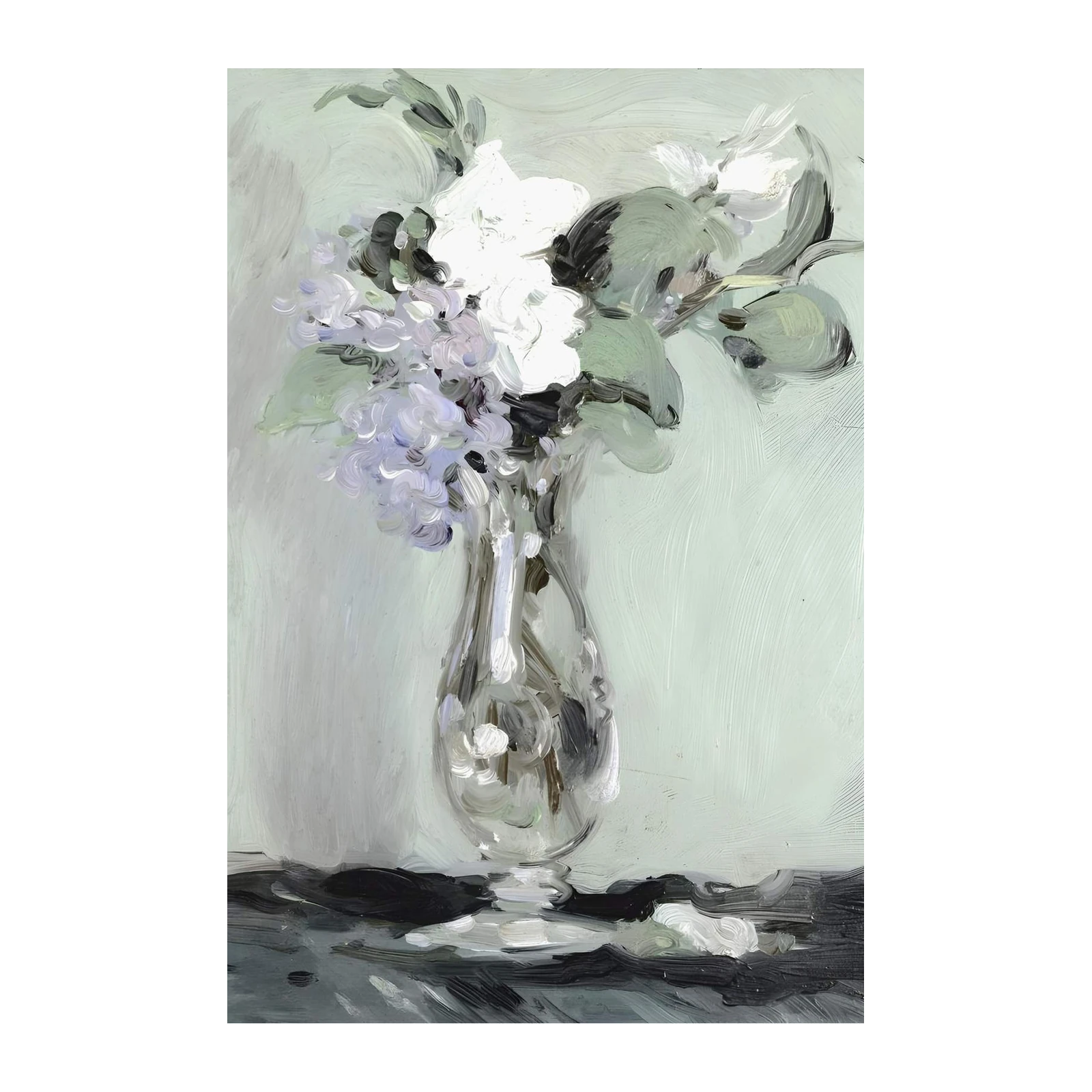Soft Floral Still Life Impressionist Wall Art