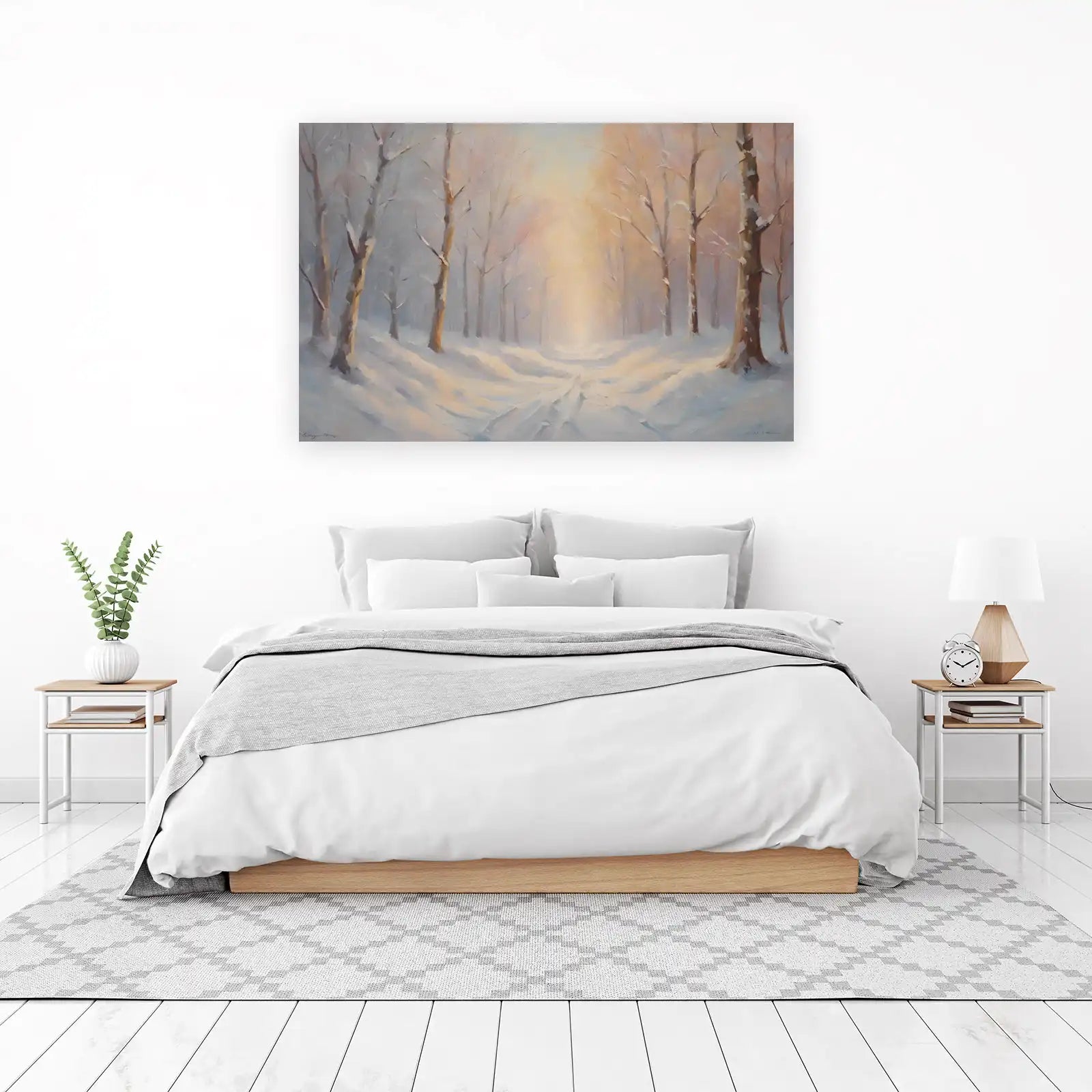Winter Forest Path Wall Art