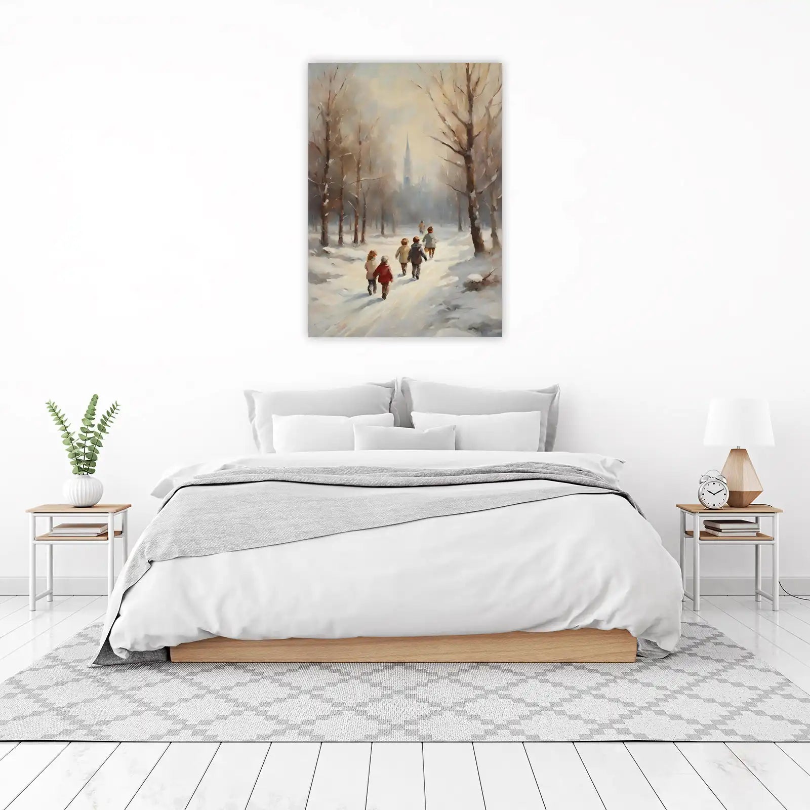 Nostalgic Winter Walk Children's Wall Art