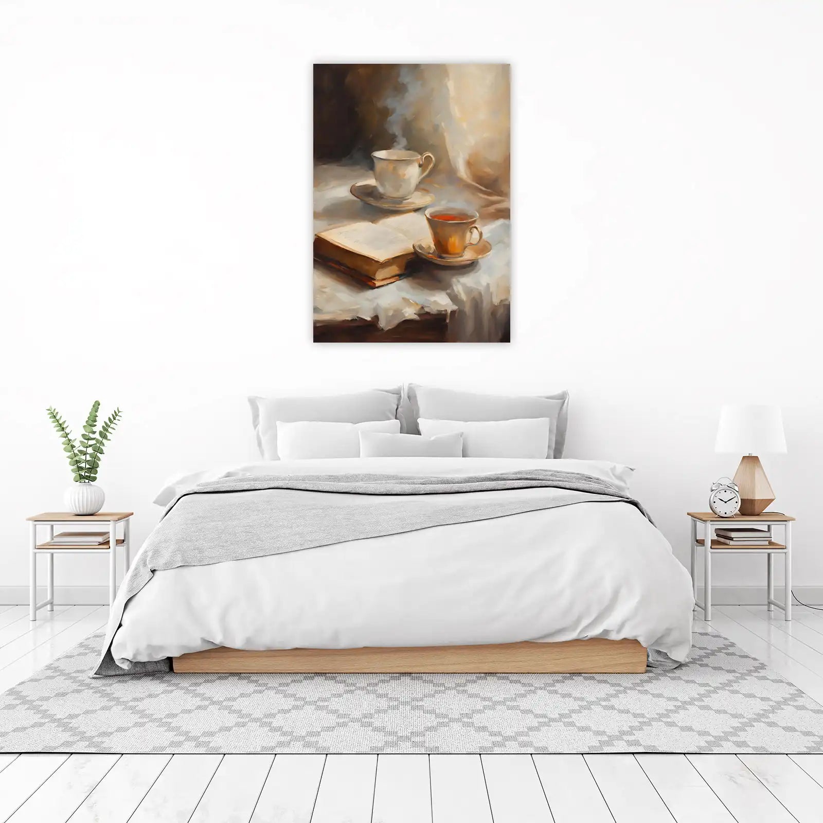 Steaming Tea & Reading Coffee Wall Art