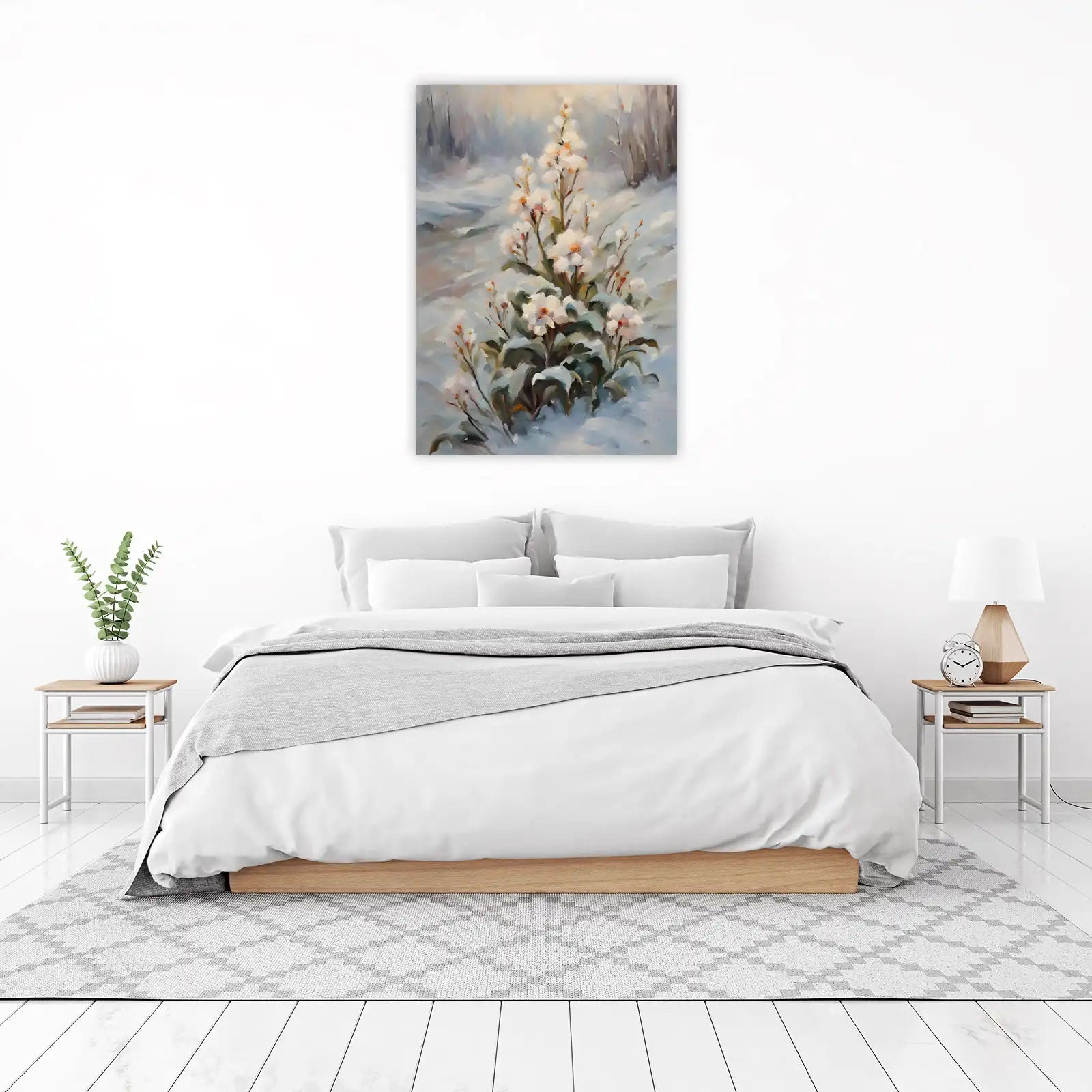 Winter Blossom Serenity Wall Art