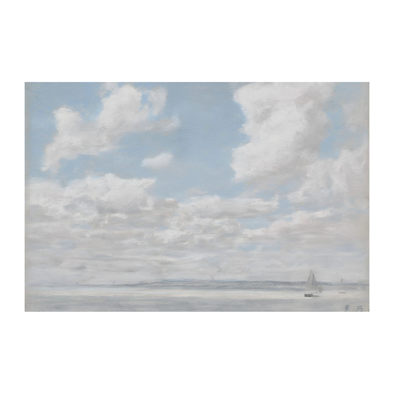 Serene Sailboat & Sky Wall Art