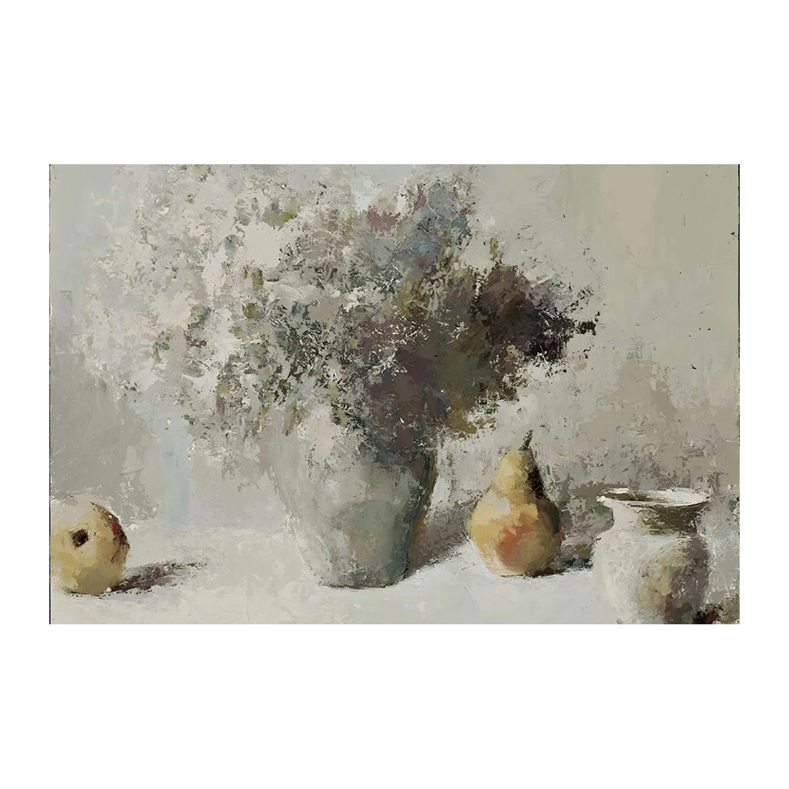 Soft Still Life Fruit & Floral Wall Art