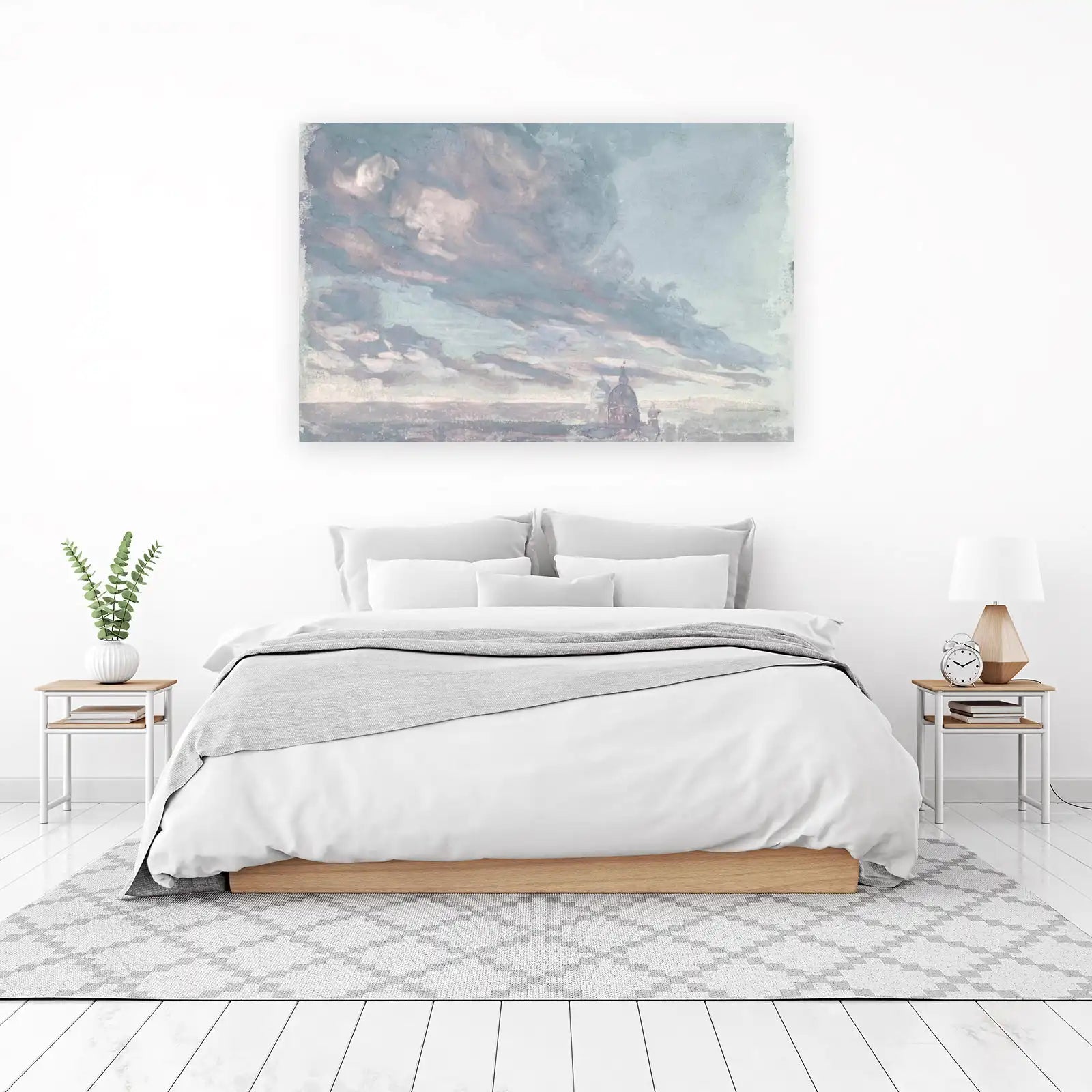 Serene Skies & Cityscape Wall Art