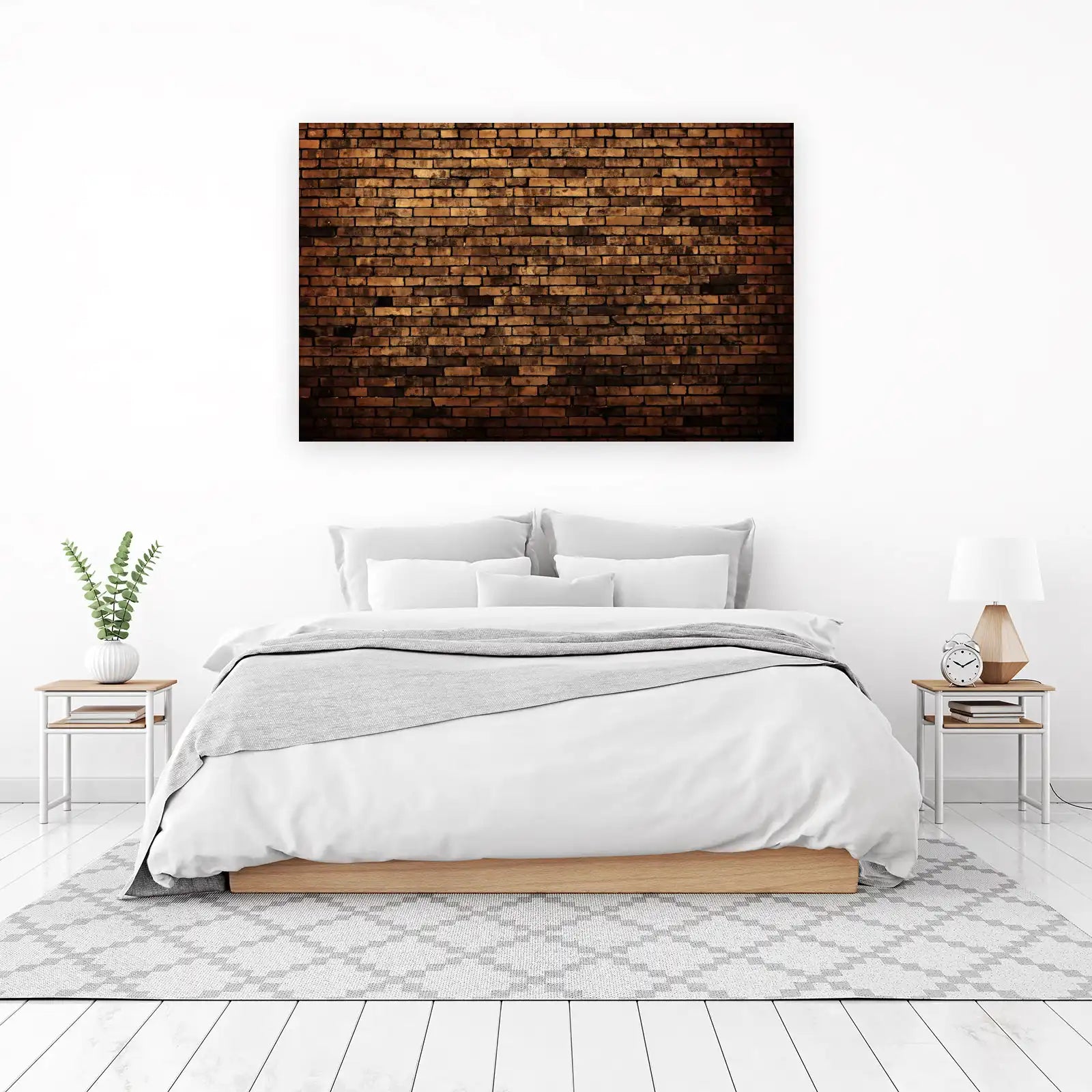 Rustic Brick Wall Texture Wall Art