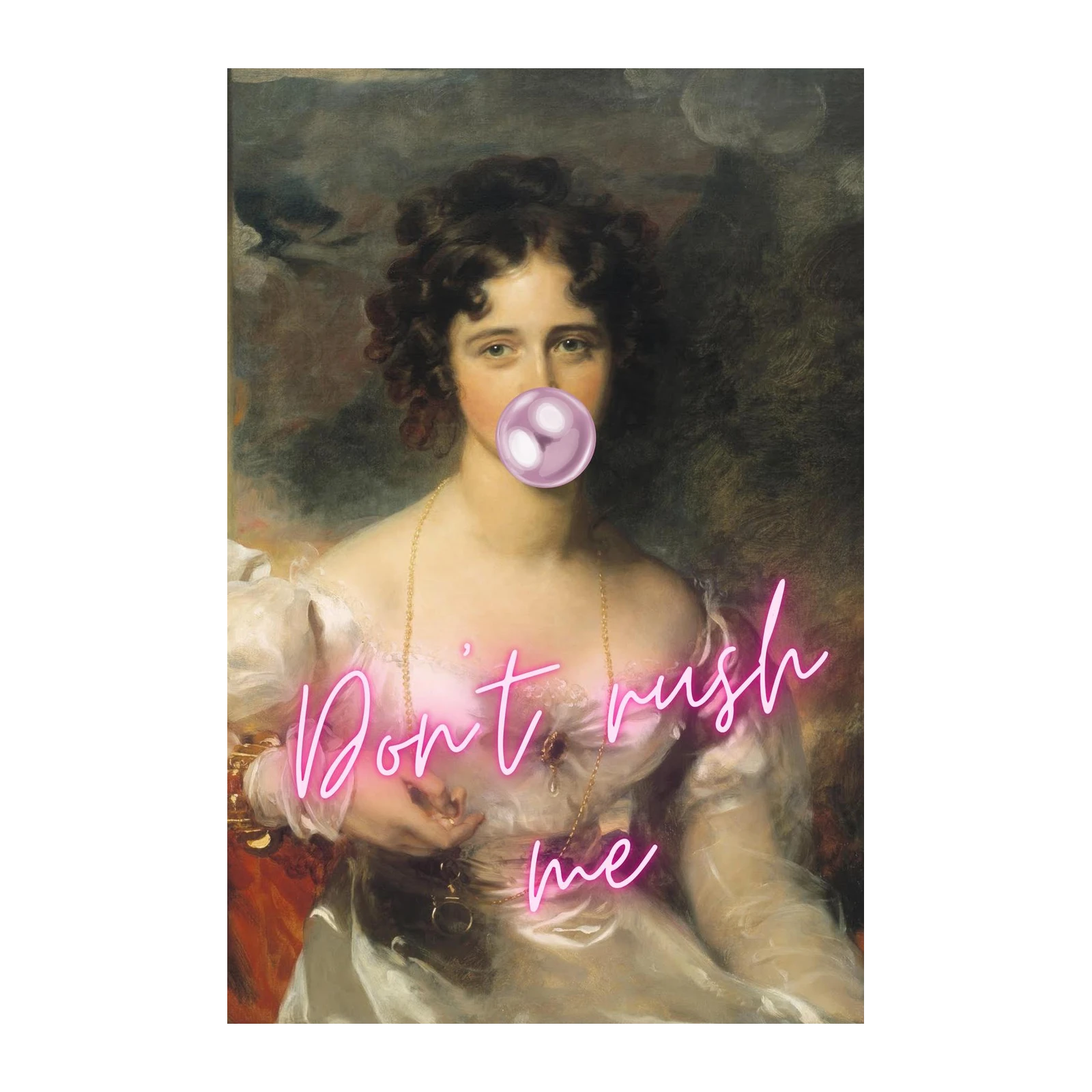 Regal Rebellion: Don't Rush Me Wall Art