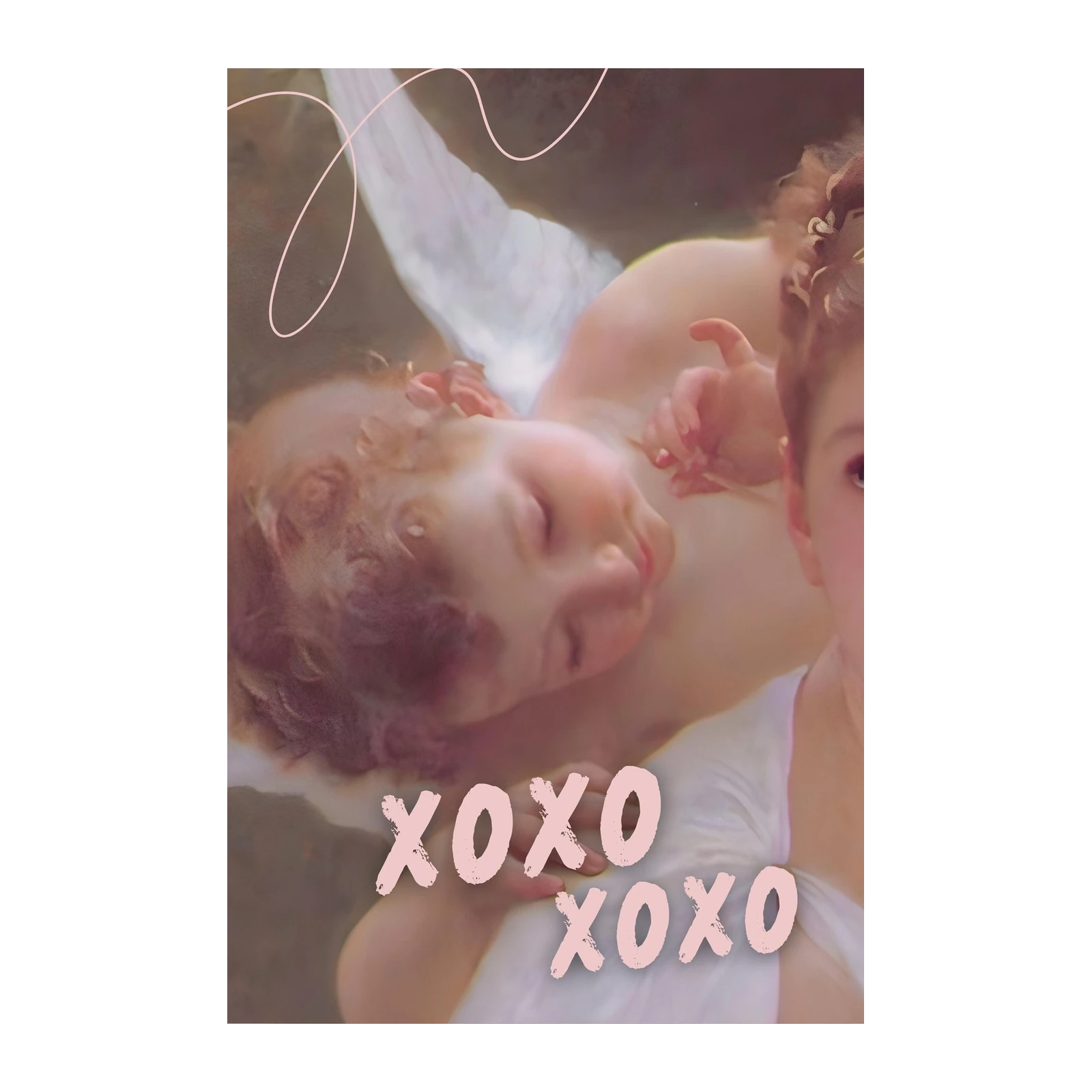 Cherubic Embrace XOXO Wall Art
