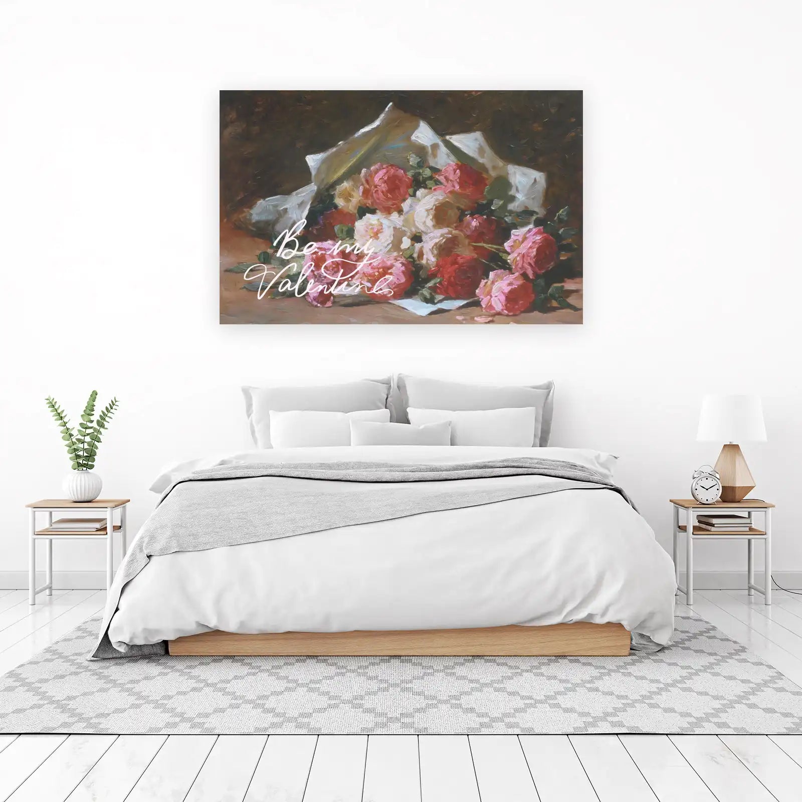 Romantic Roses "Be My Valentine" Wall Art