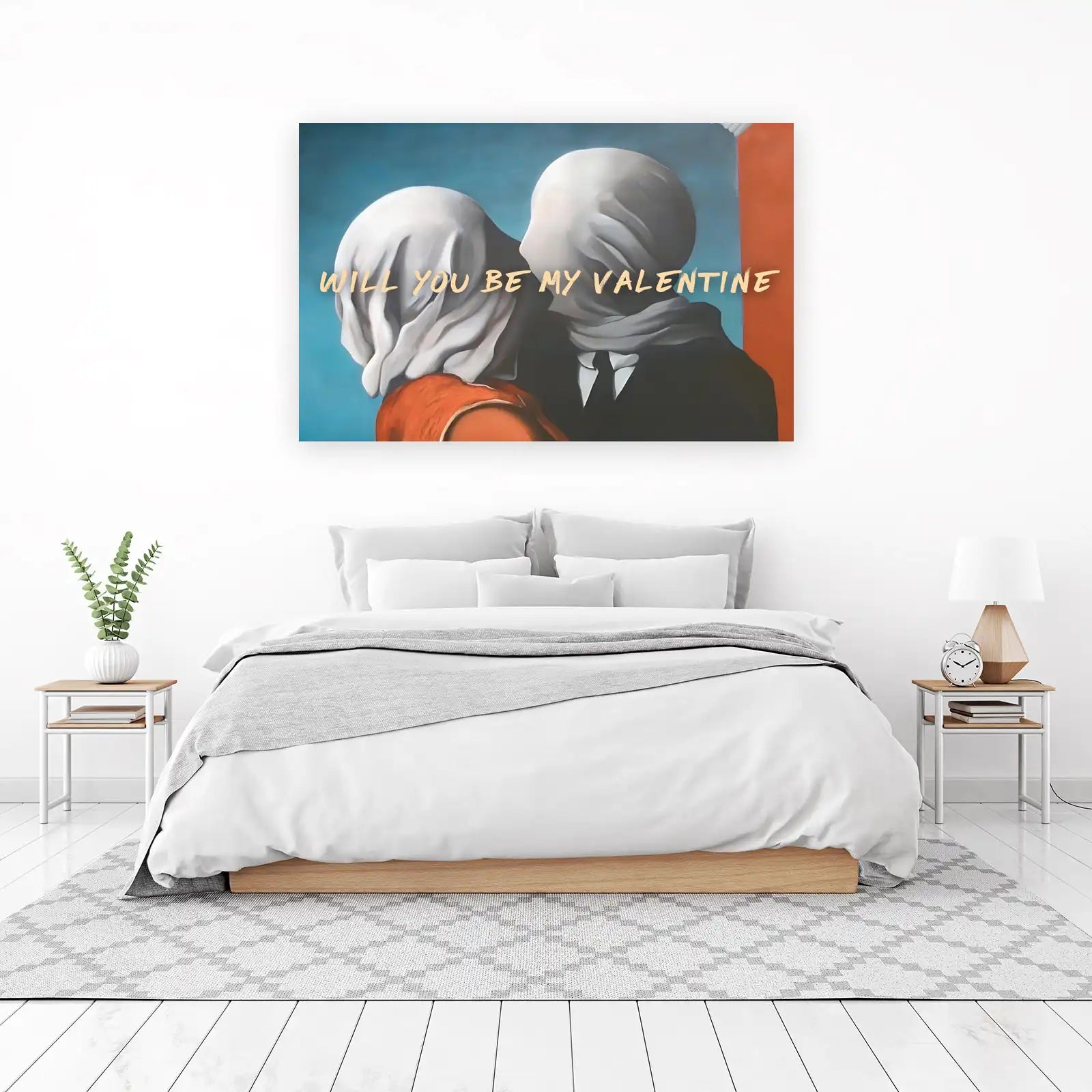 Mysterious Embrace Valentine's Wall Art