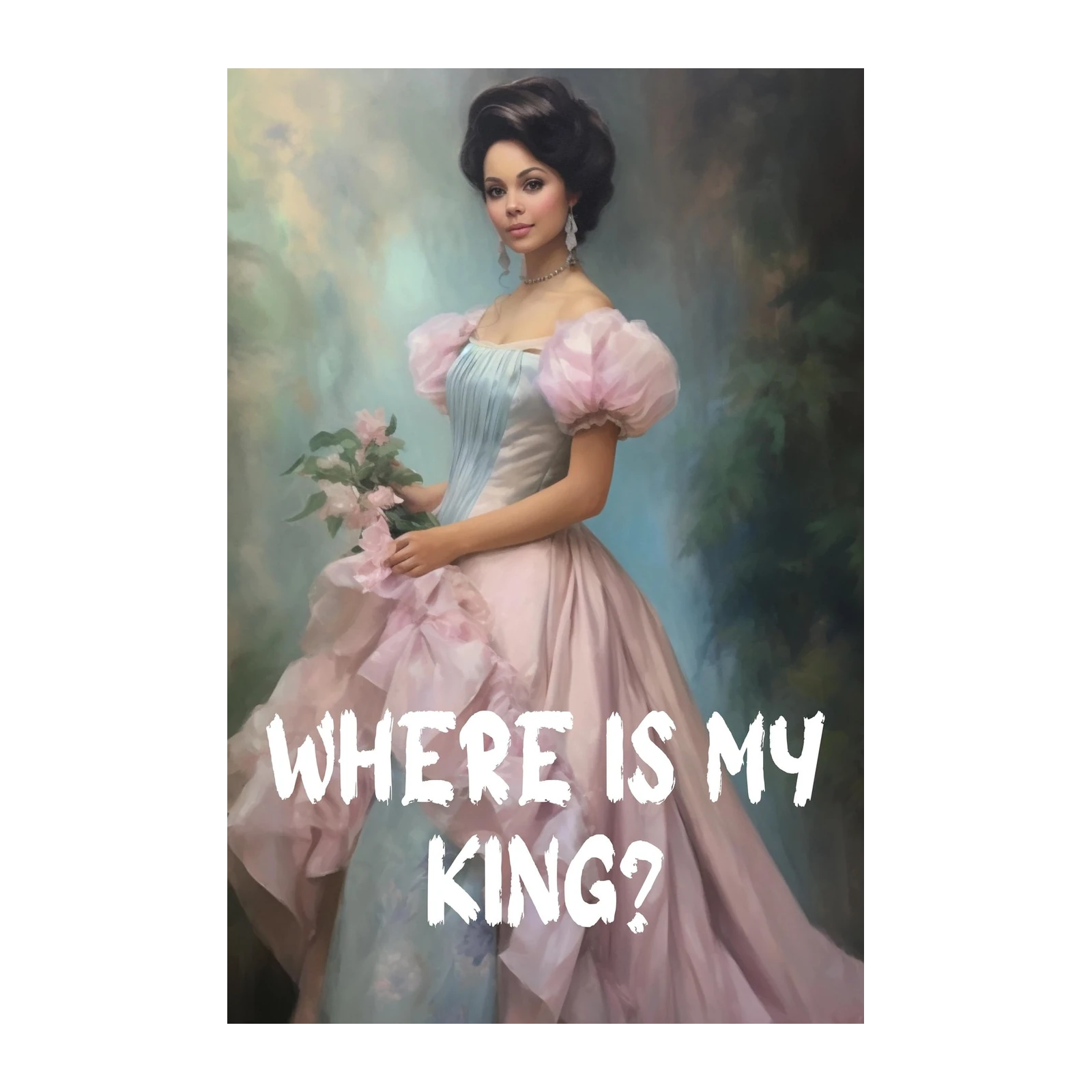 Victorian Beauty "Where Is My King?" Wall Art