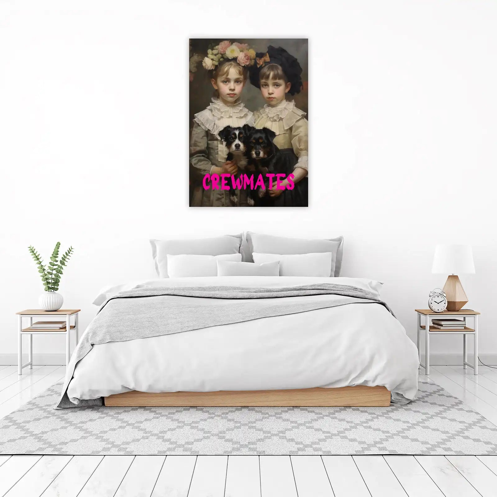 Vintage Children & Dogs Portrait Wall Art