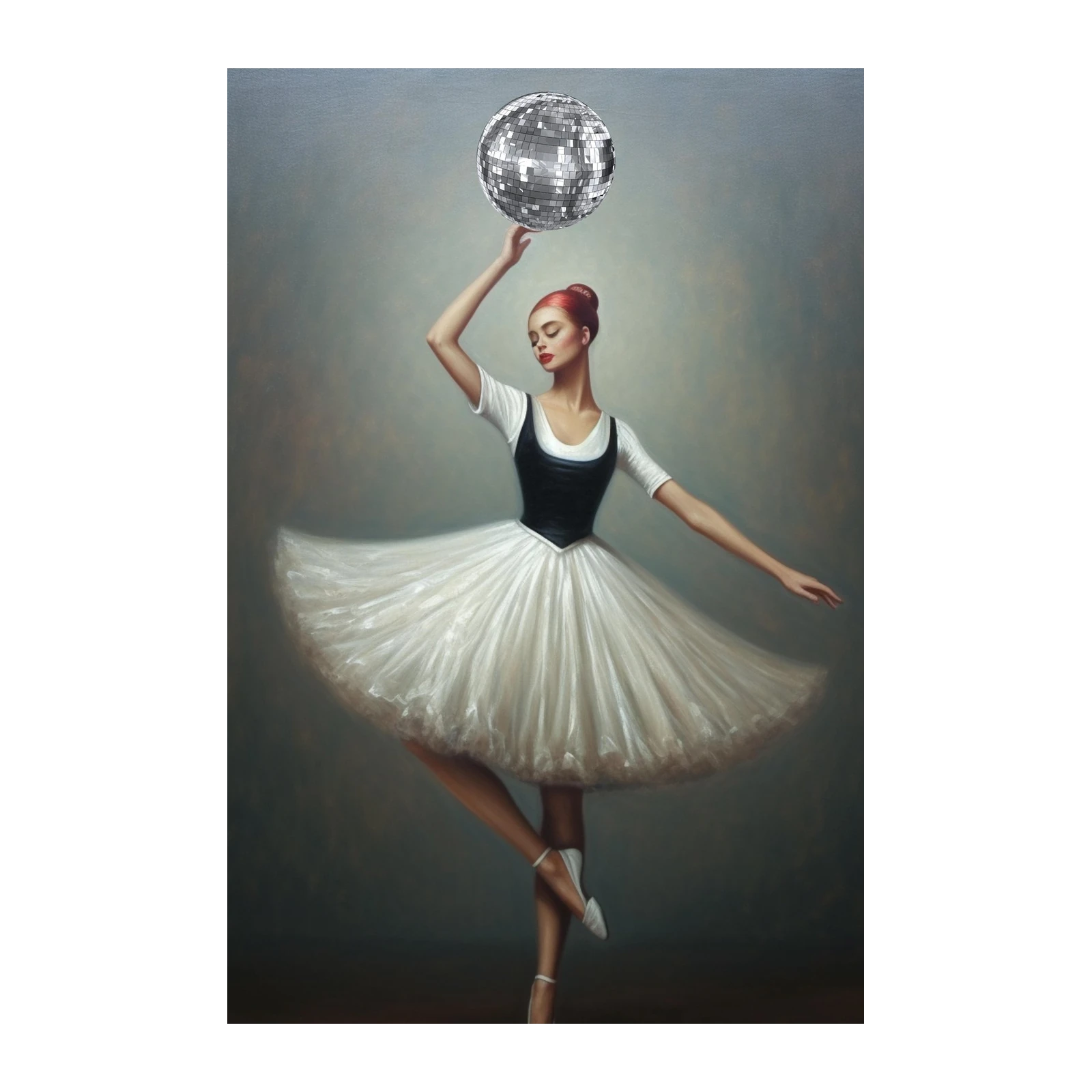 Ballet Dancer Disco Ball Dream Wall Art