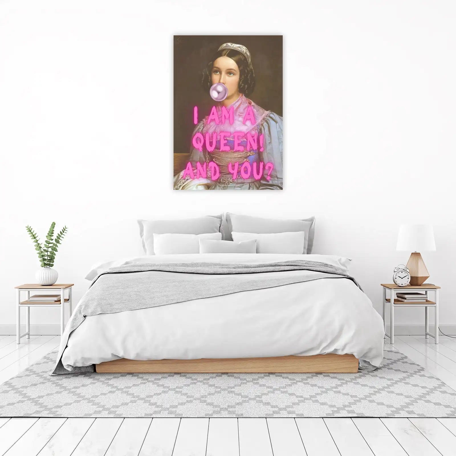 Empowerment Queen Bubblegum Pop Art Wall Art