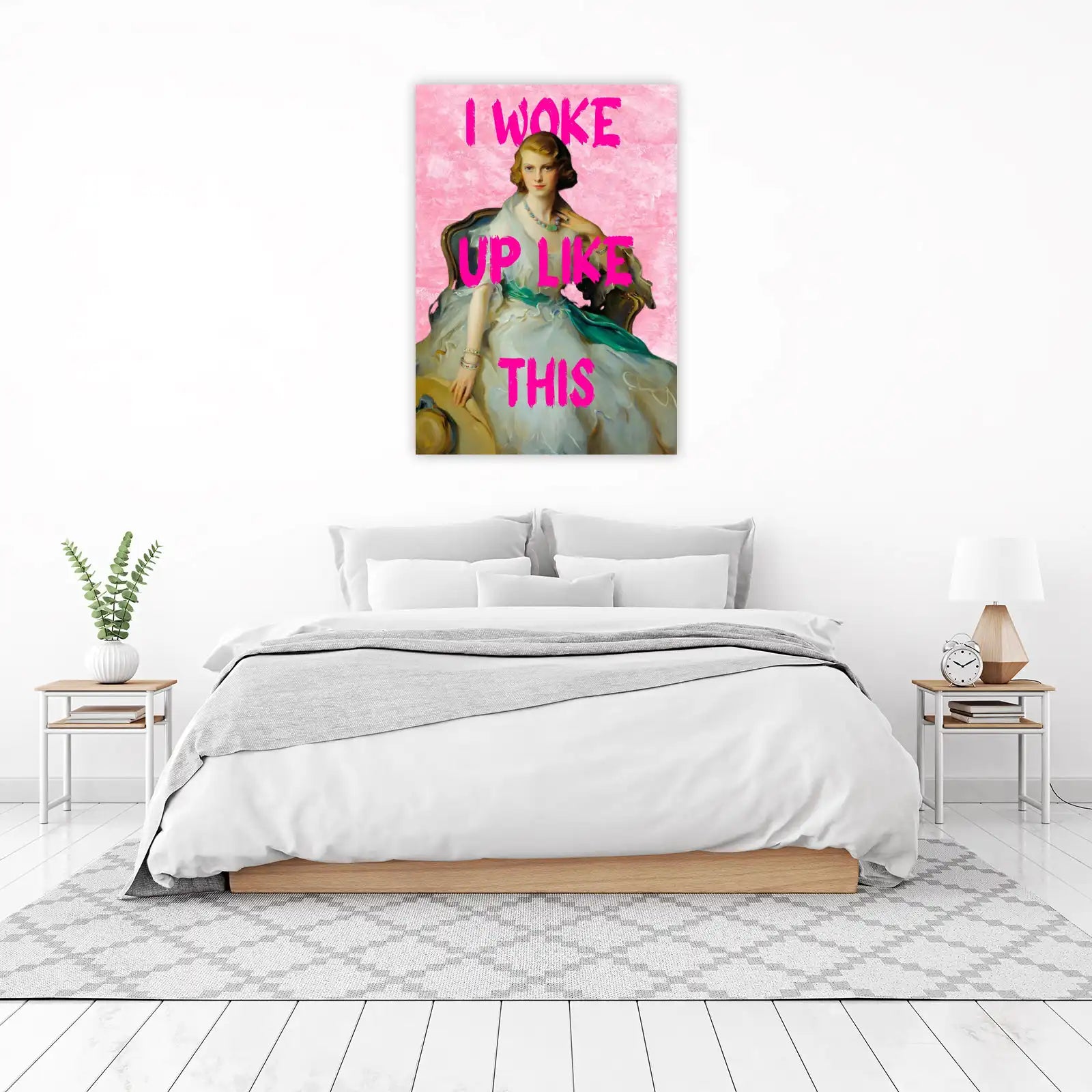 Sassy Lady "I Woke Up Like This" Wall Art
