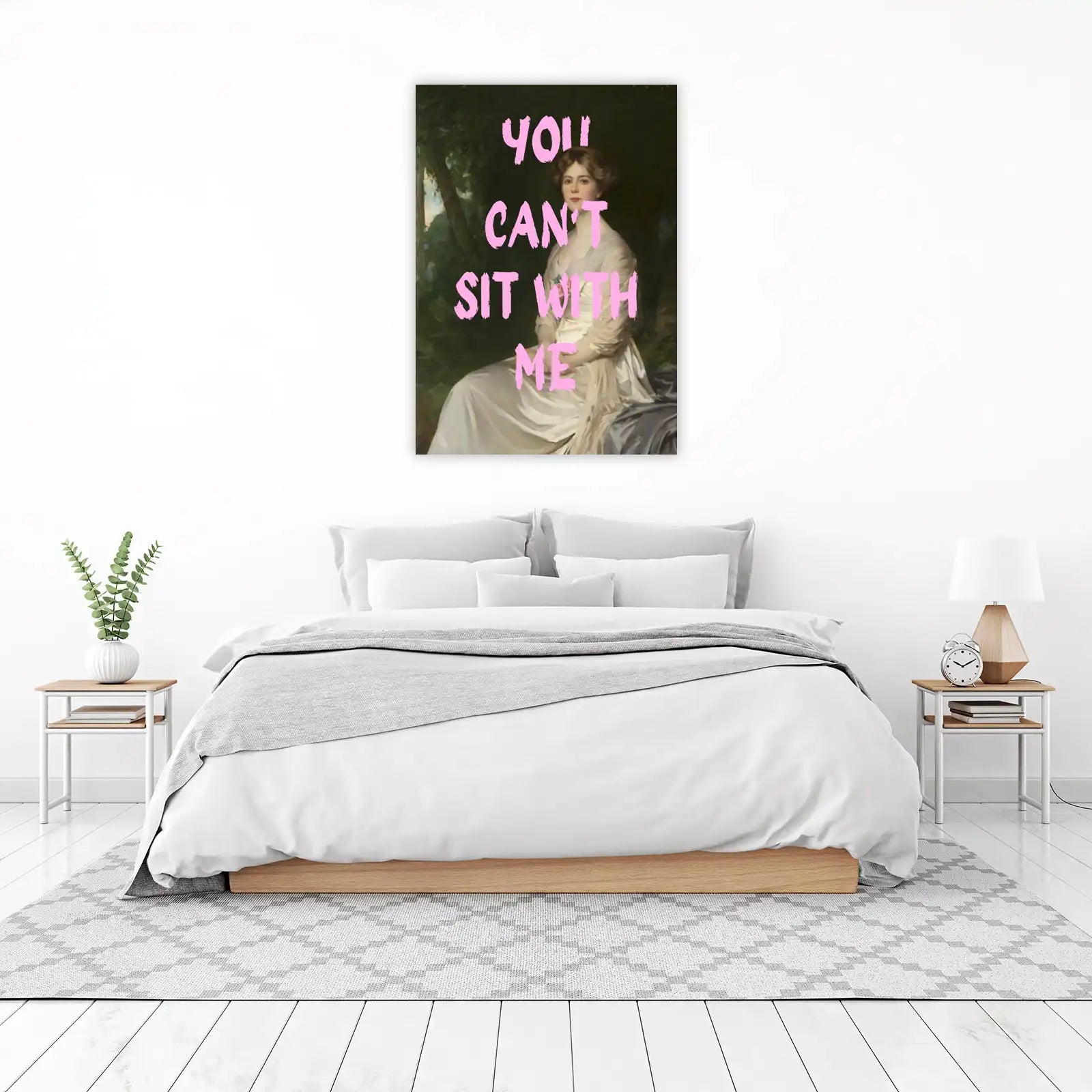 YOU CAN'T SIT WITH ME - Vintage Portrait Wall Art