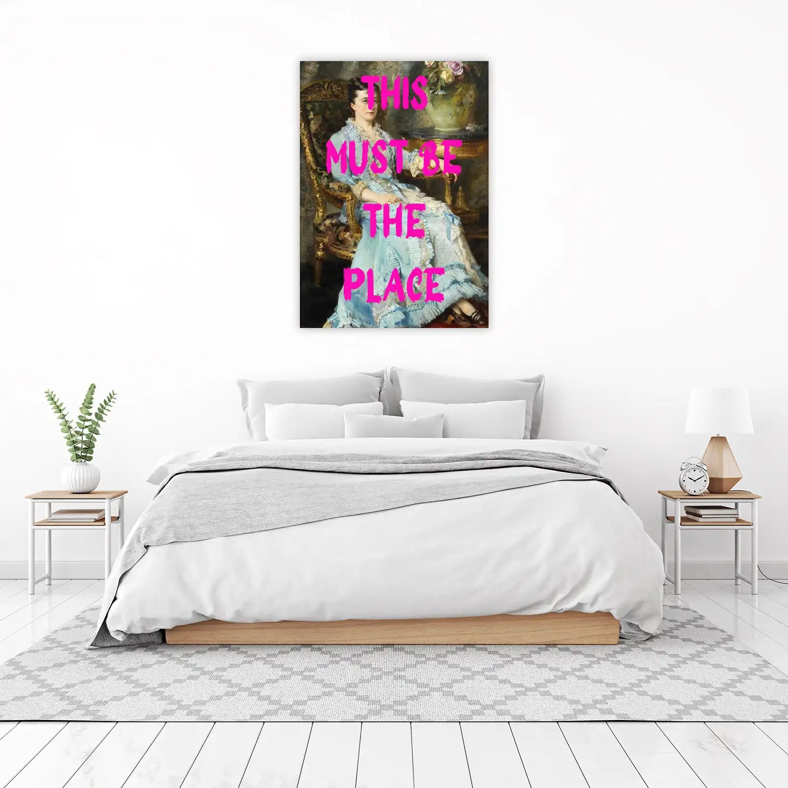 Vintage Portrait "This Must Be The Place" Wall Art