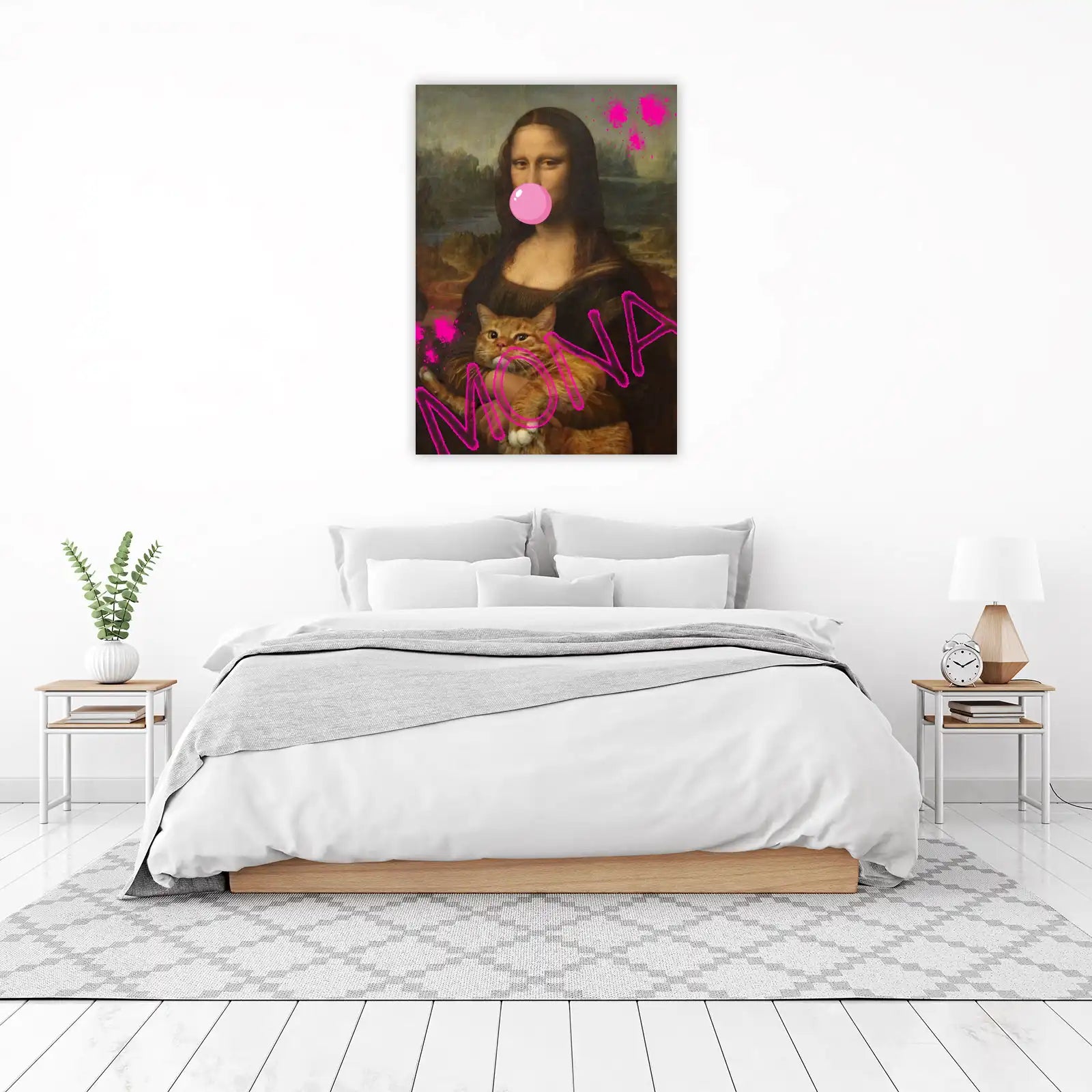 Mona Lisa Cat Pop Art Wall Art