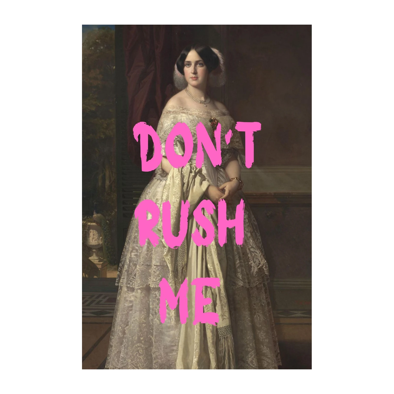 Victorian Portrait "Don't Rush Me" Wall Art