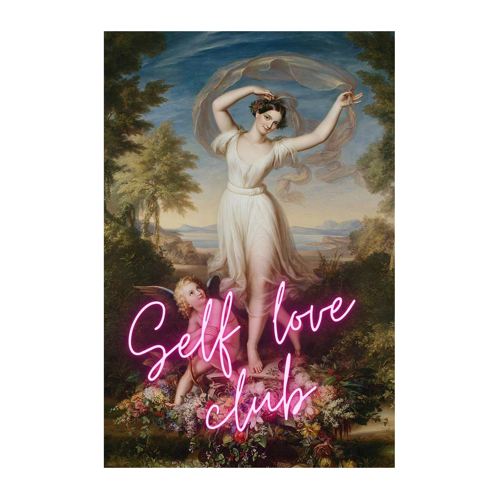 Vintage Muse 'Self Love Club' Wall Art