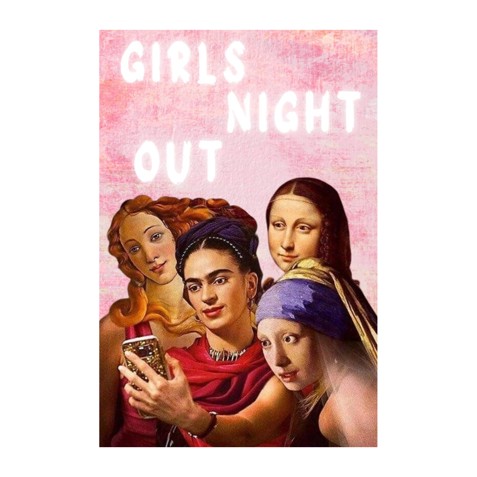 Famous Art Girls Night Out Wall Art
