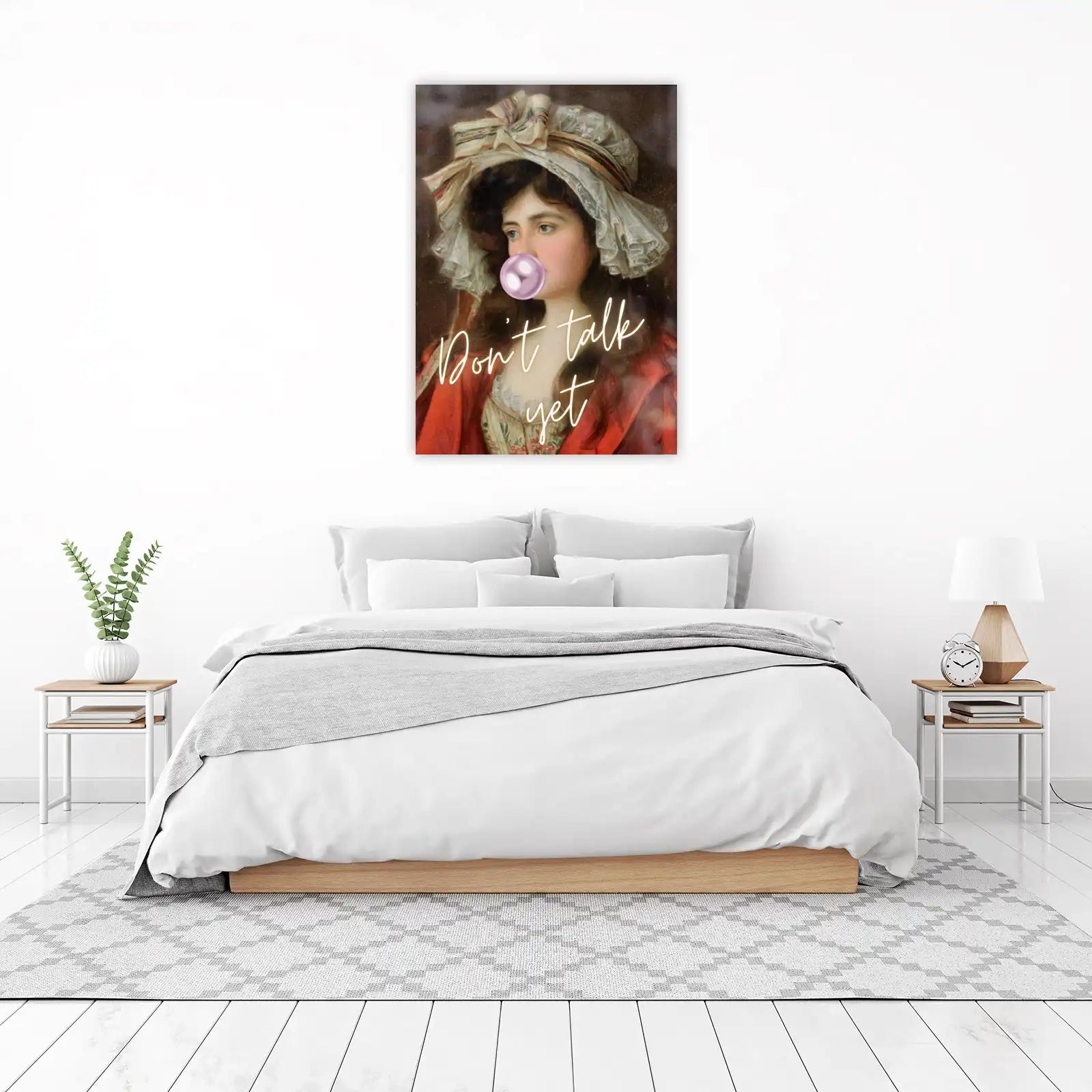 Victorian Lady Bubble Gum Art Wall Art
