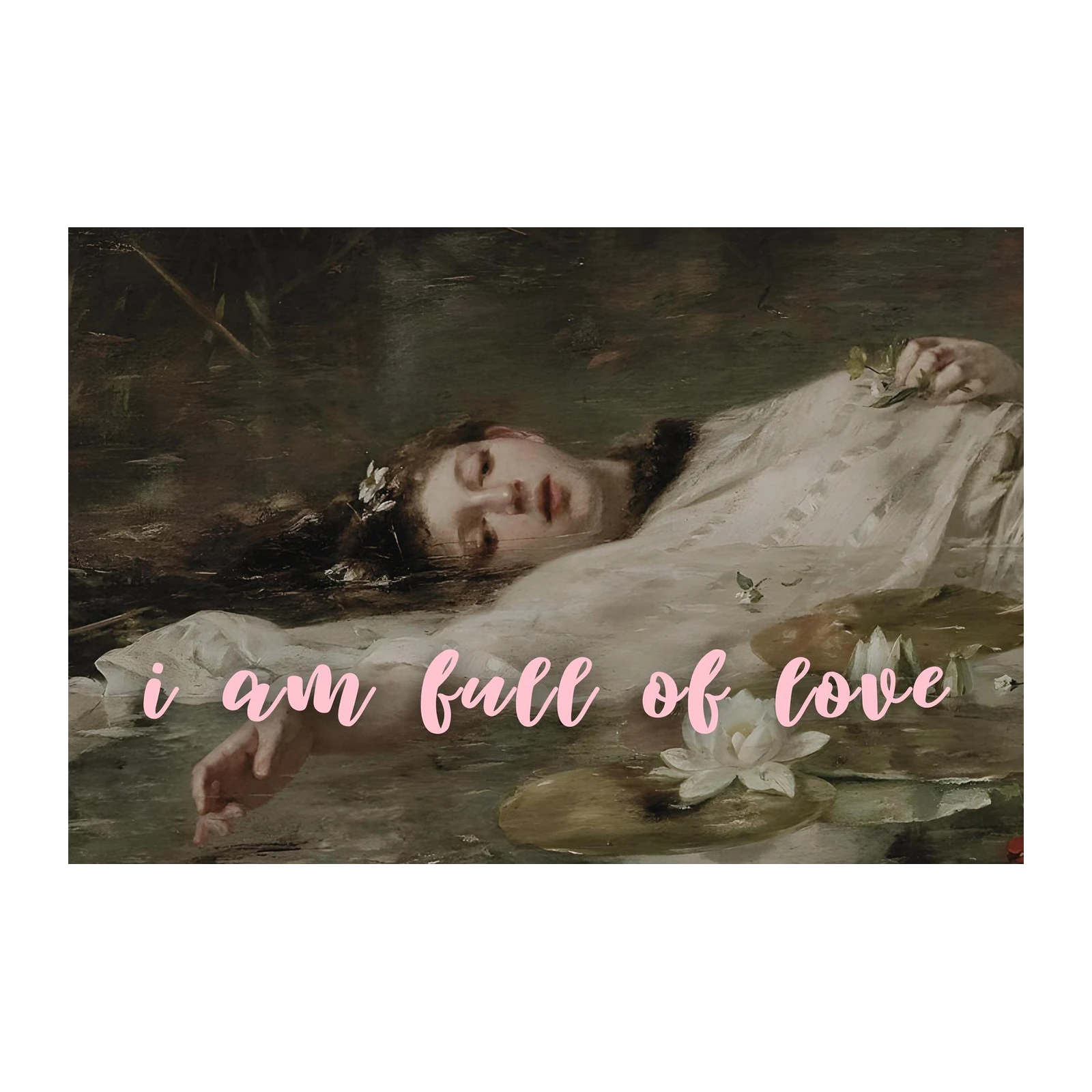 Ophelia's Serenity Pre-Raphaelite Wall Art