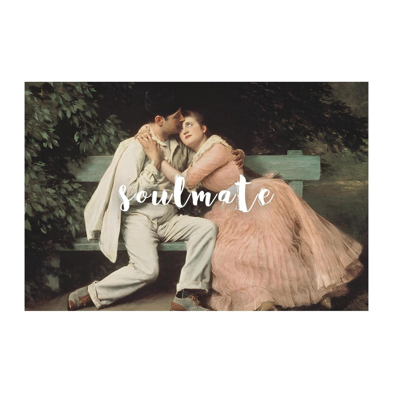 Romantic Couple Soulmate Wall Art
