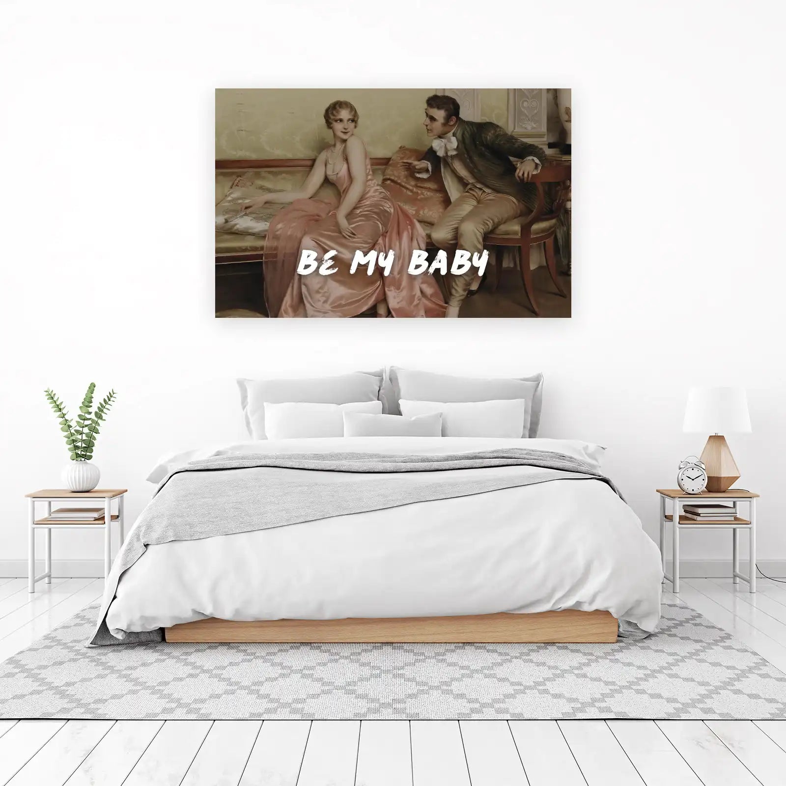 Vintage Romance "Be My Baby" Wall Art