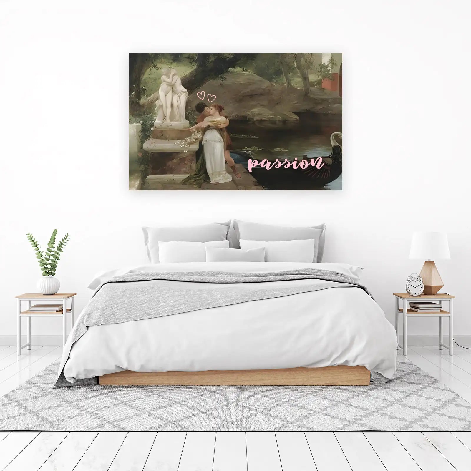 Romantic Embrace Wall Art - Love Art