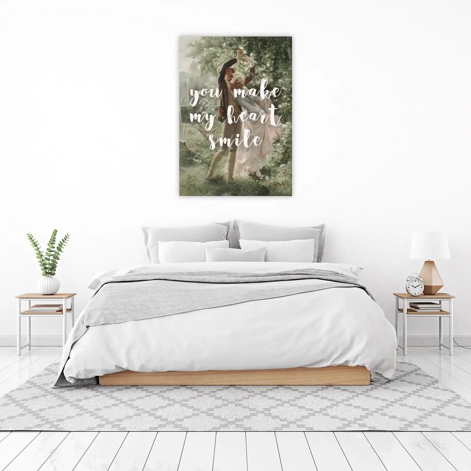Romantic Couple Garden Art Wall Art