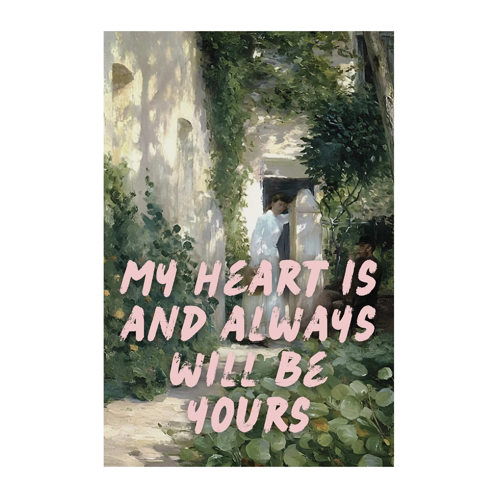 Romantic Garden Love Quote Wall Art