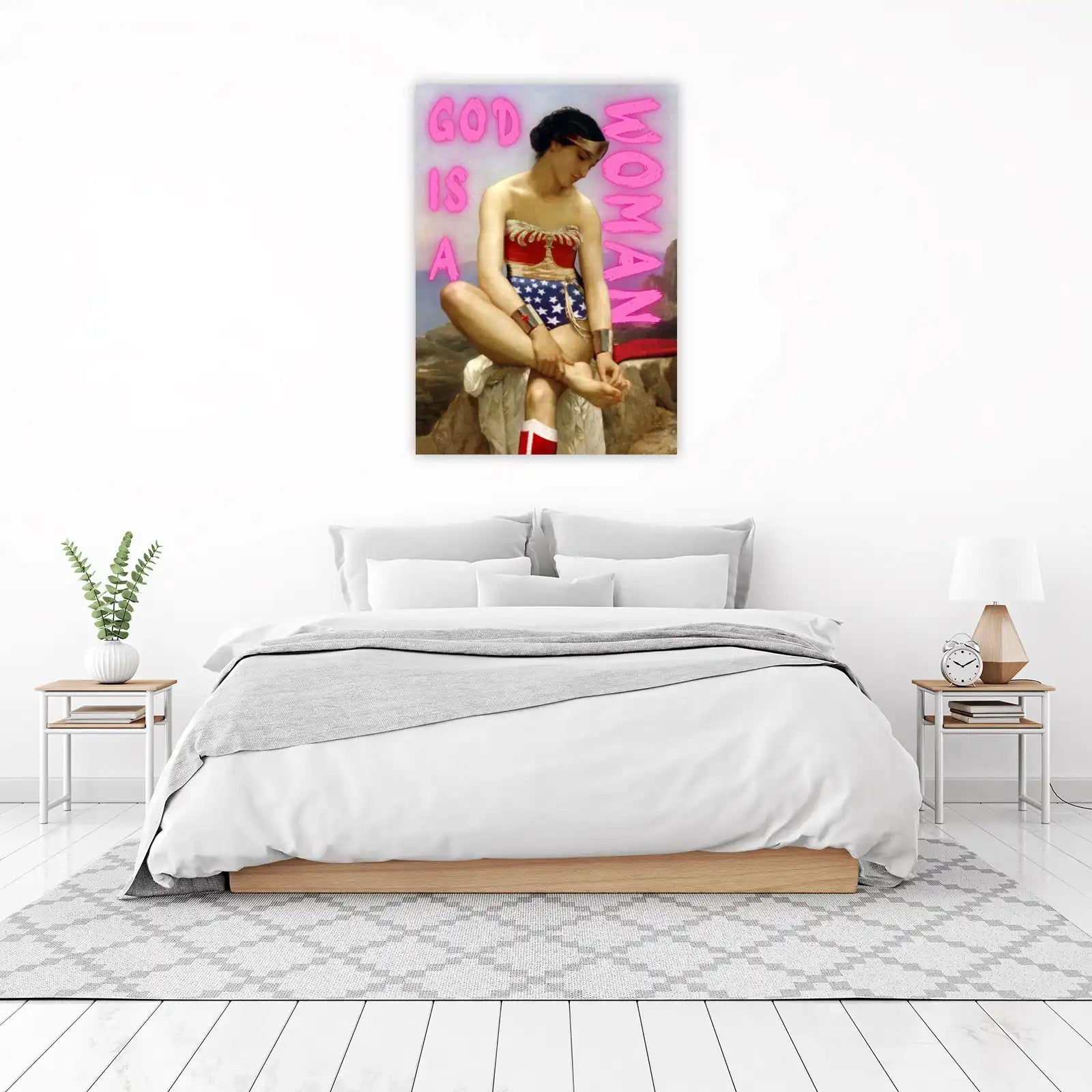 Wonder Woman "God is a Woman" Wall Art
