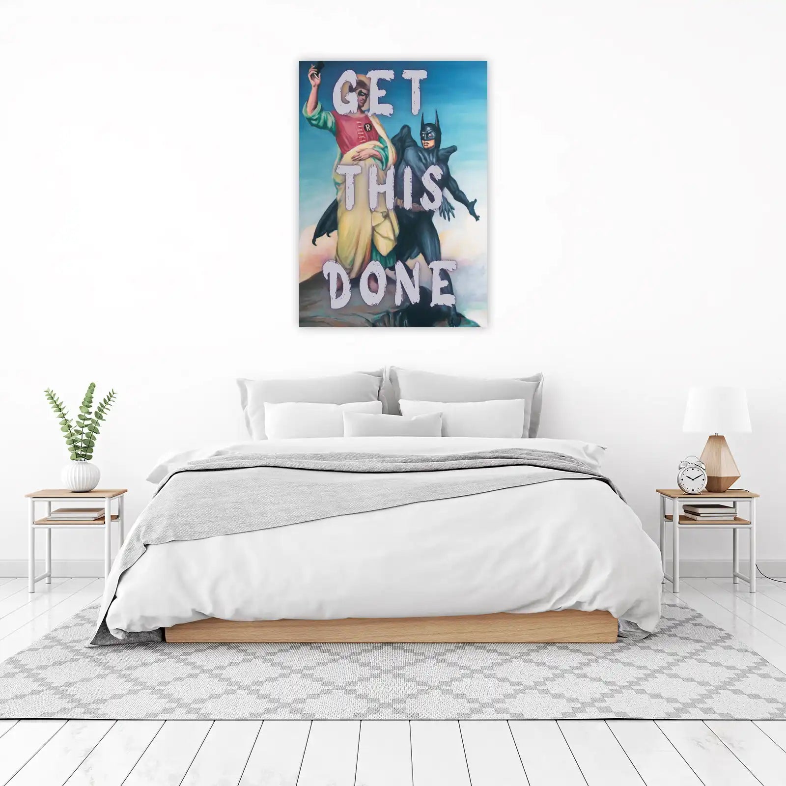 Batman & Robin Get This Done Wall Art