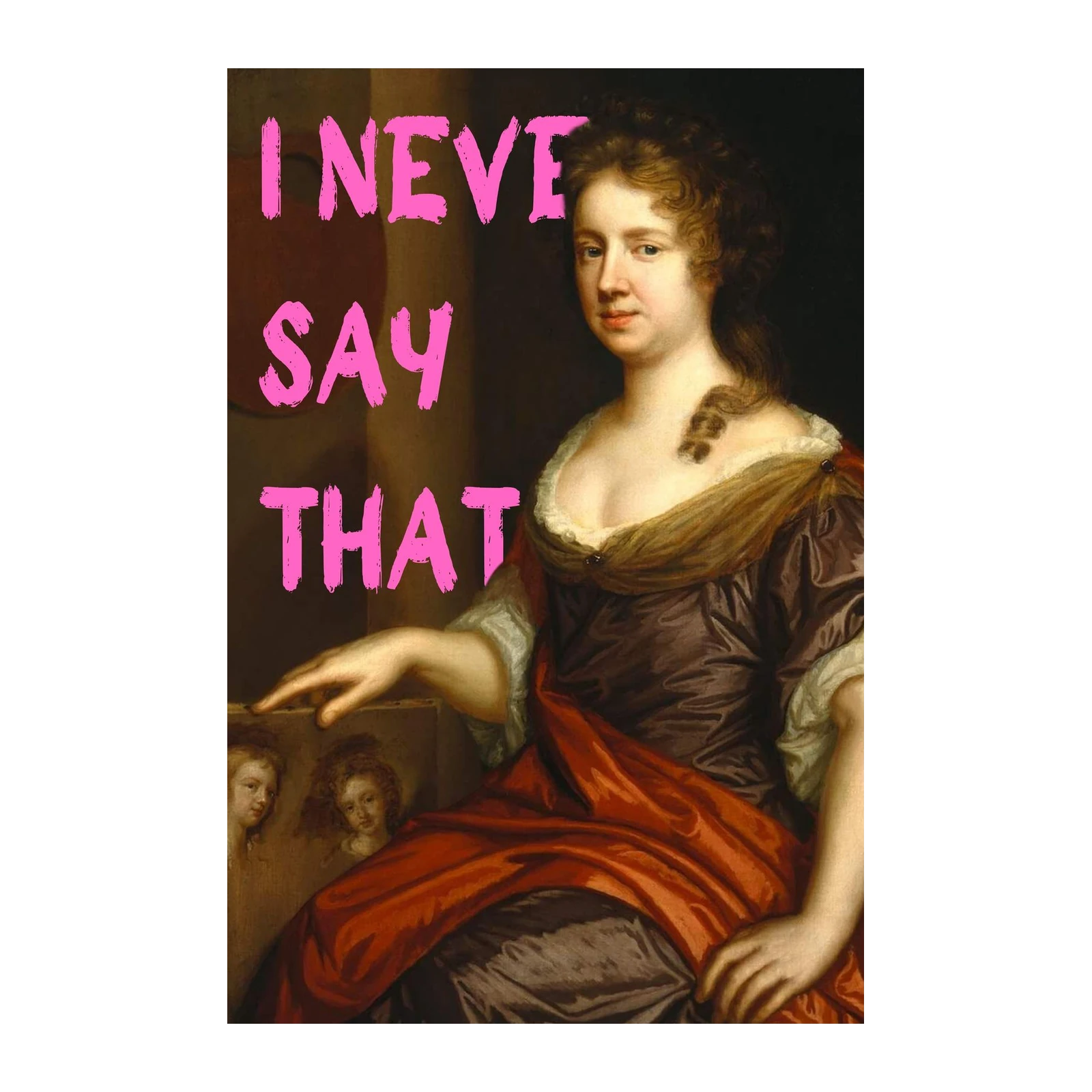 I Never Say That - Vintage Portrait Wall Art