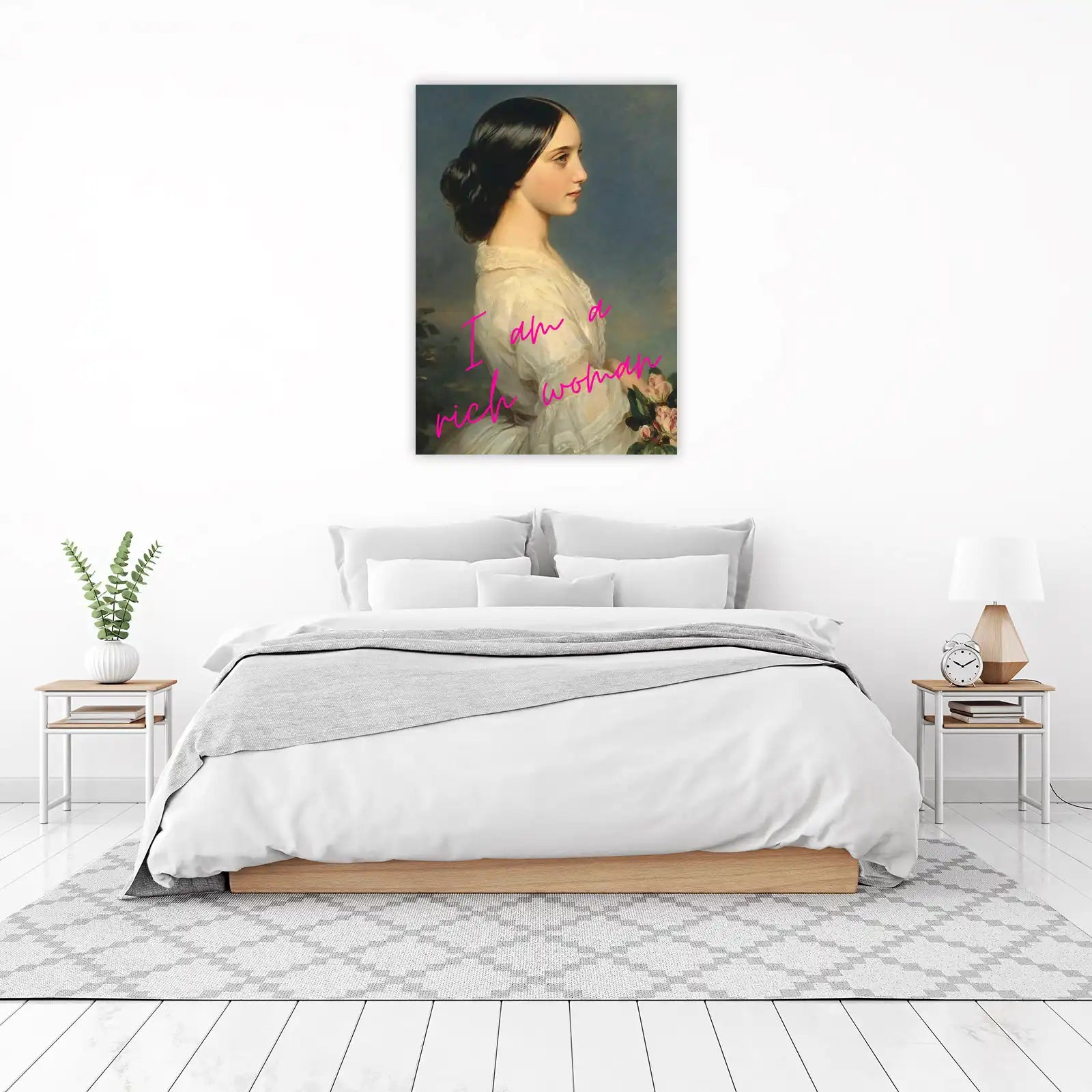 Vintage Portrait "Rich Woman" Wall Art