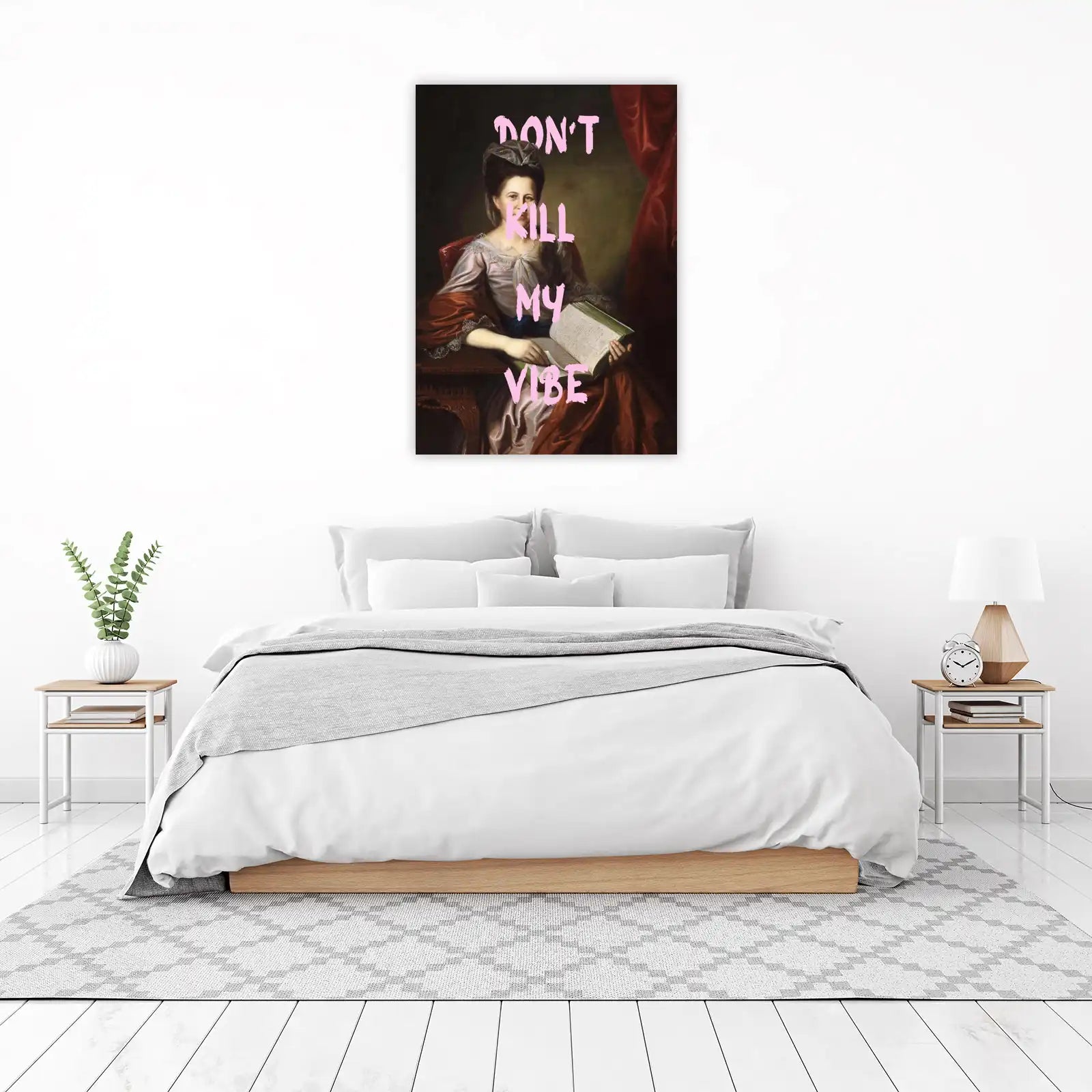 Don't Kill My Vibe Vintage Portrait Wall Art