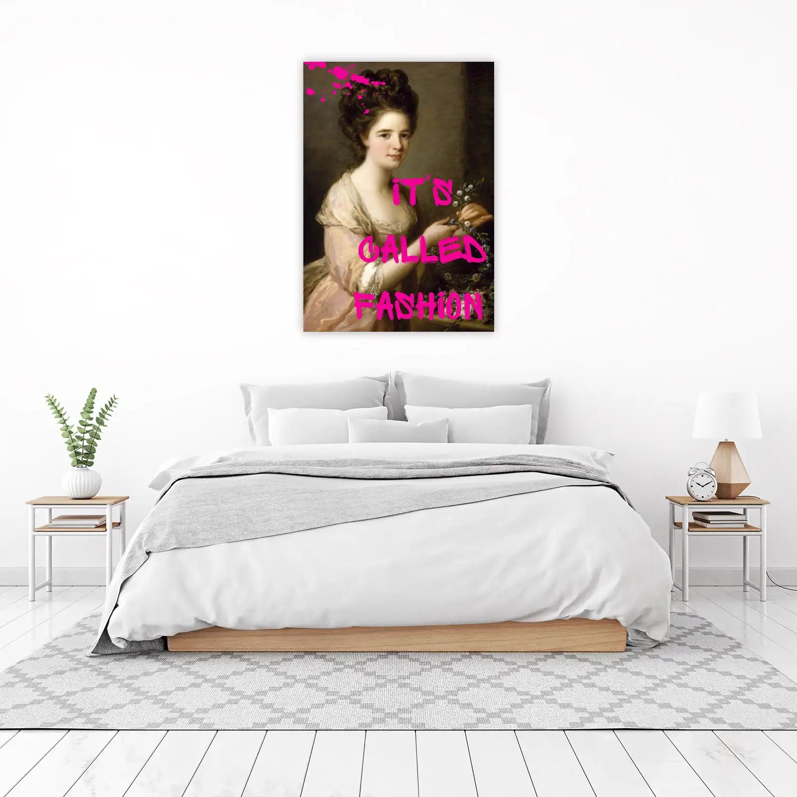 Modern Chic Portrait 'It's Called Fashion' Wall Art
