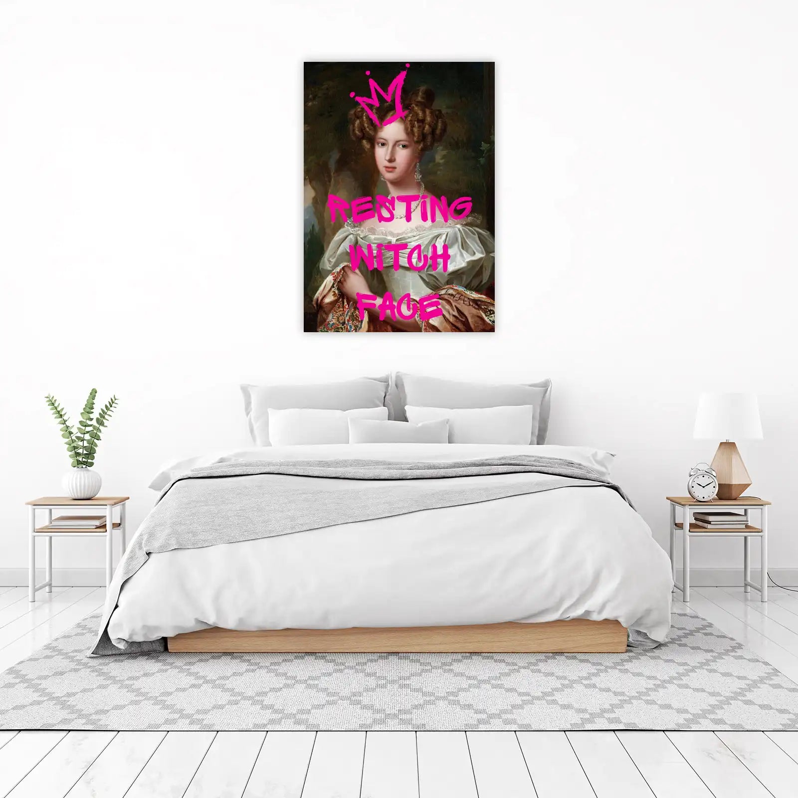 Resting Witch Face Portrait Wall Art