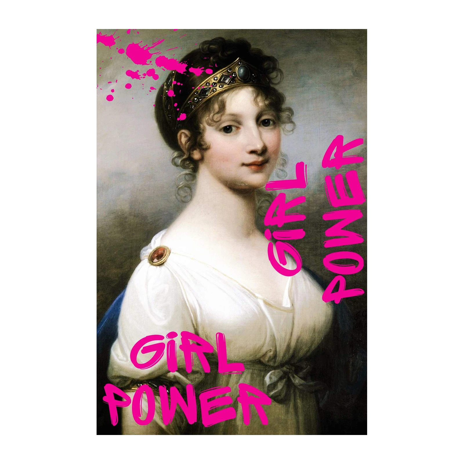 Empowering 'Girl Power' Portrait Wall Art