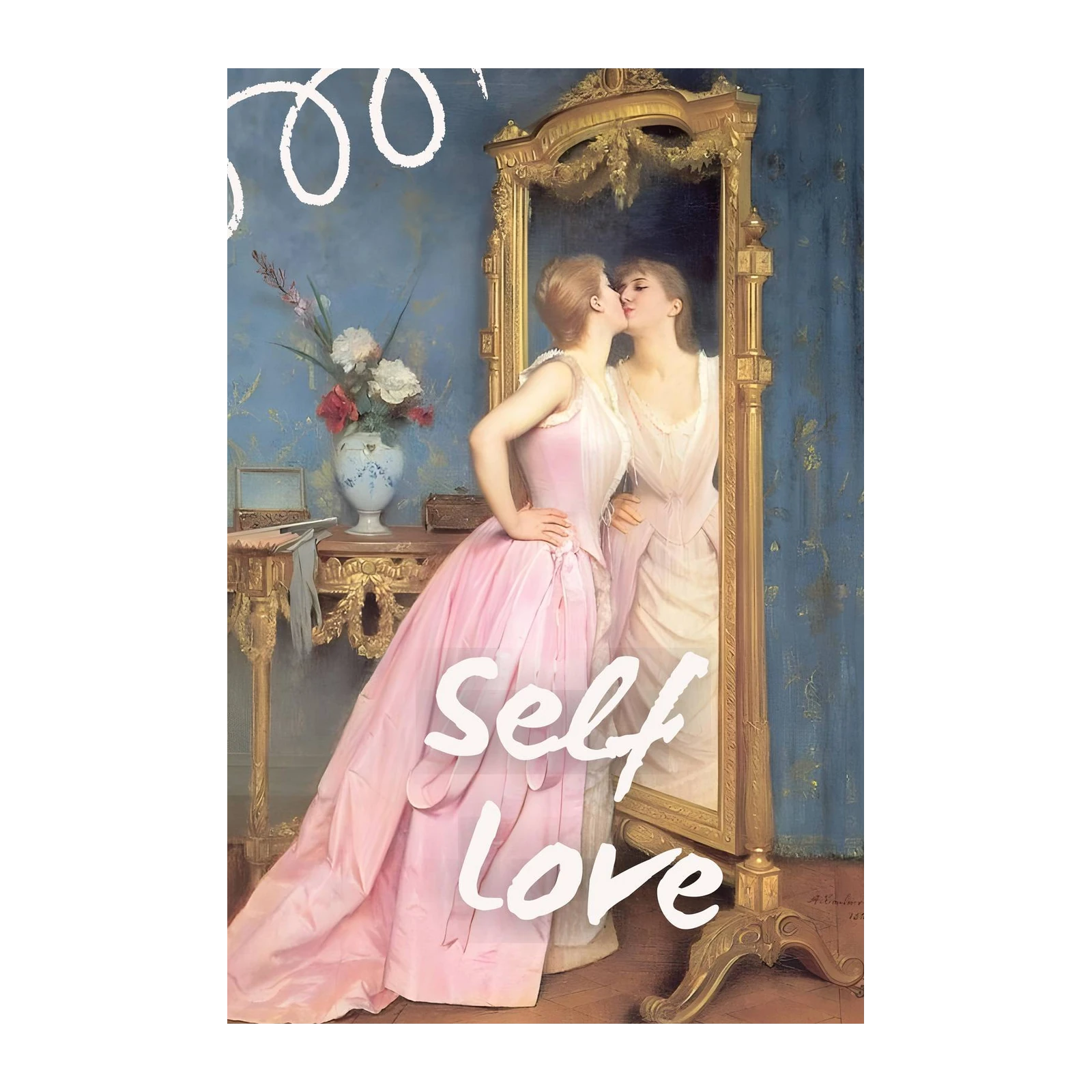 Elegant Self Love Victorian Lady Wall Art