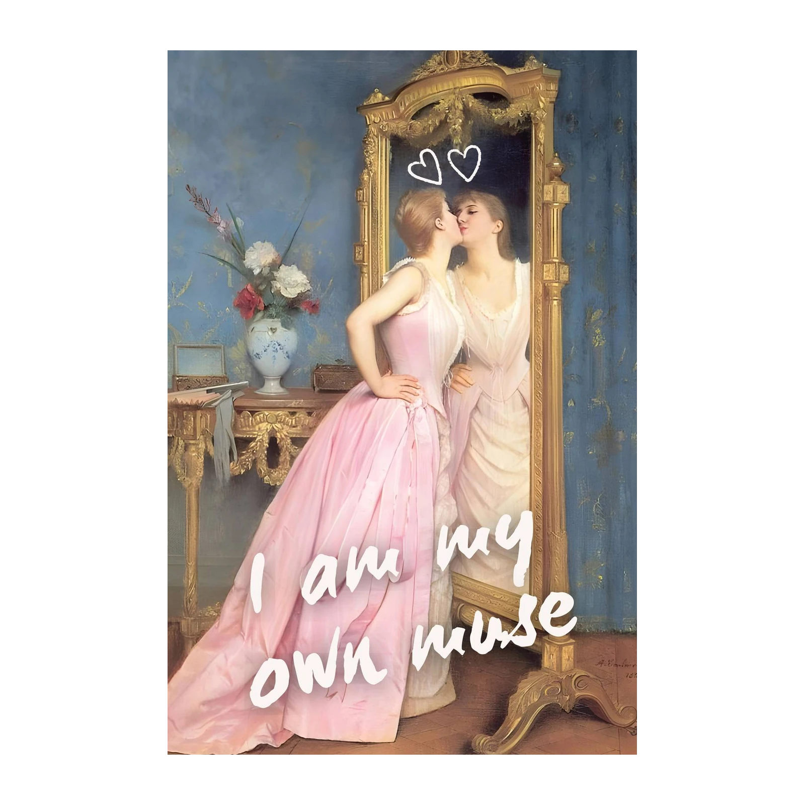 Elegance 'I Am My Own Muse' Pink Gown Wall Art