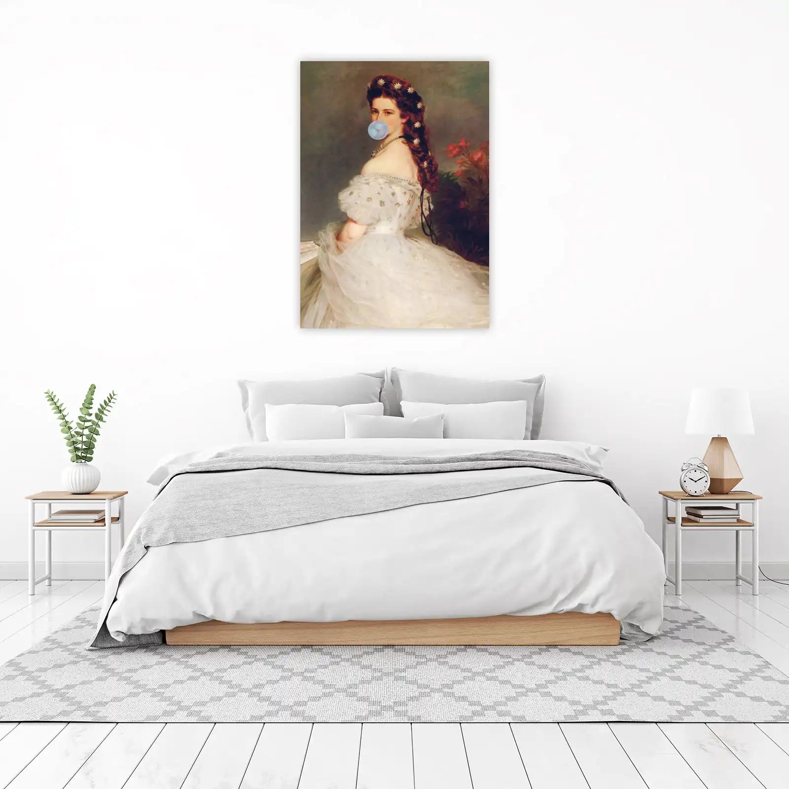 Whimsical Empress Bubblegum Portrait Wall Art